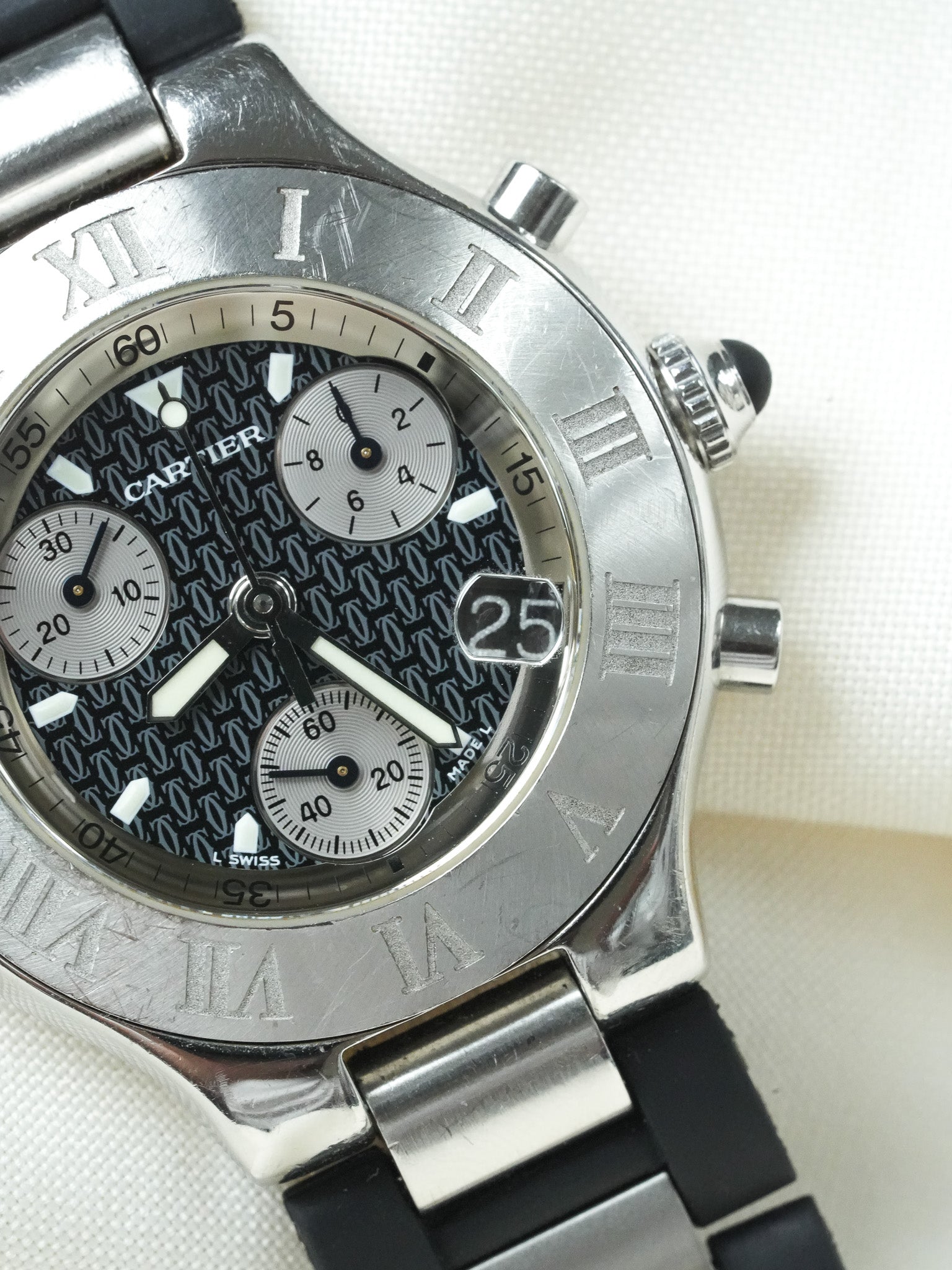 Cartier - Must Chronographe Noir 2424 - 2000s