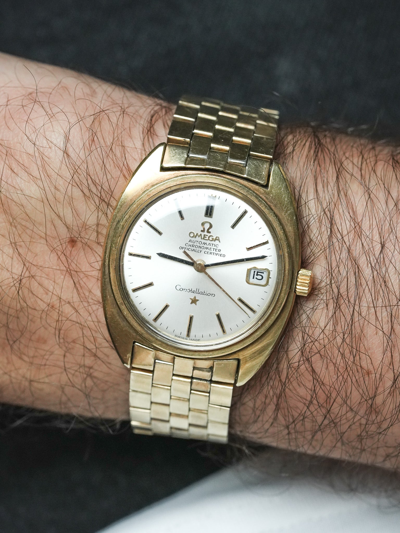 Montre Omega Constellation Vintage - 168.017.SP C-Shape G.Genta (1970)