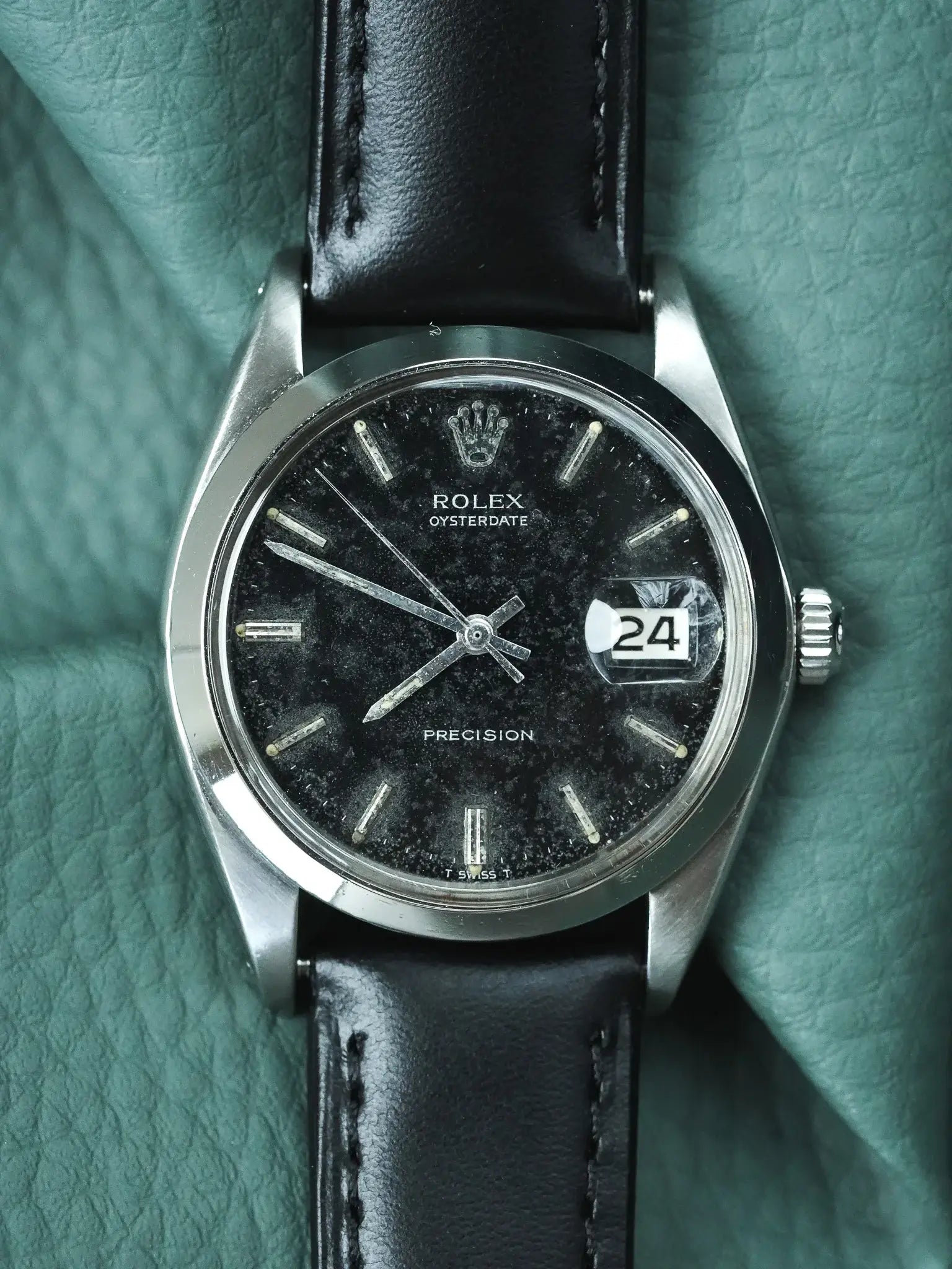 Orologio Rolex Oysterdate Precision 6694 (1966) – Quadrante Nero Patinato & Acciaio 