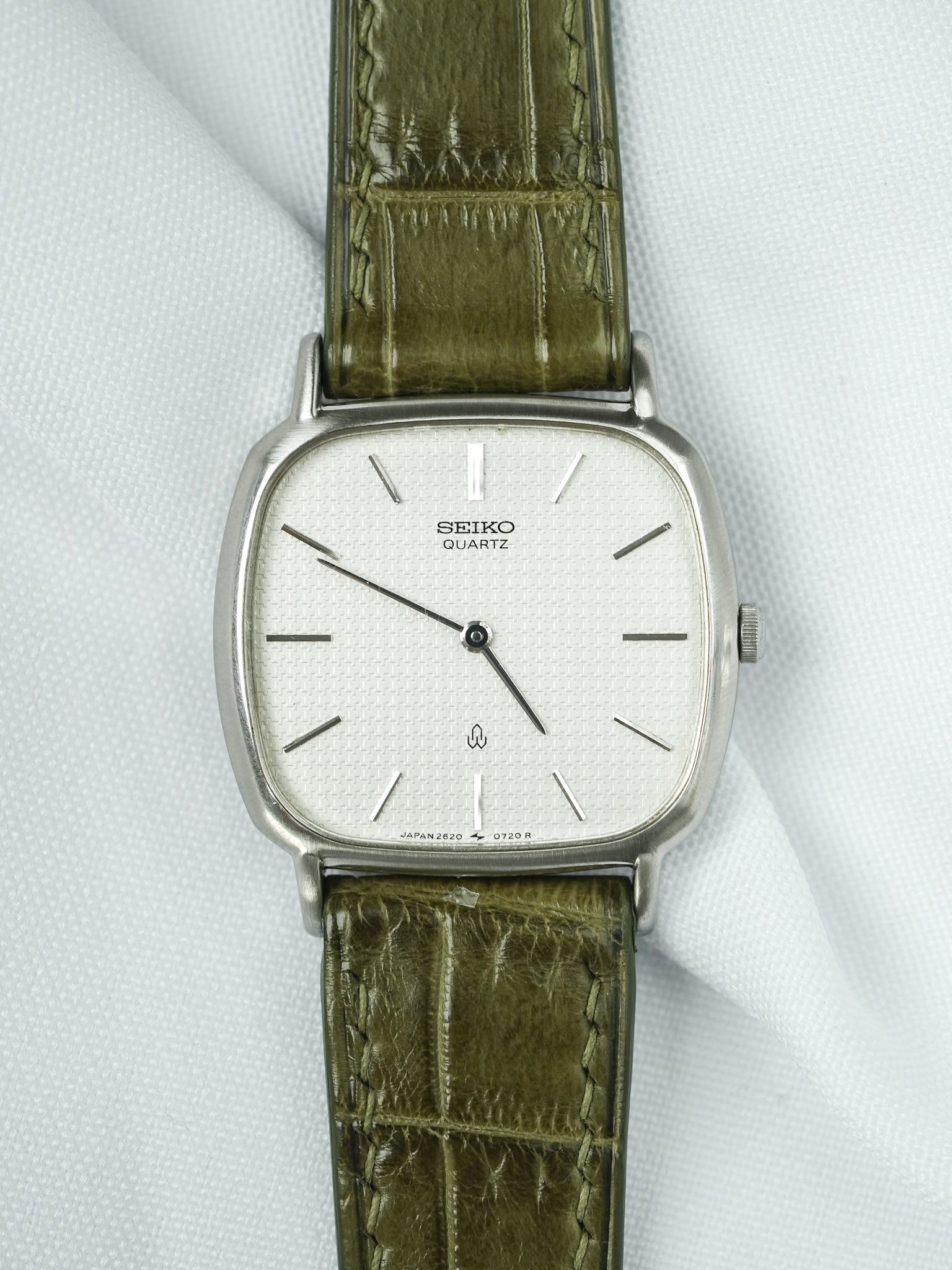 Vintage Seiko Watch - TV Guilloché Steel (1980) - Atelier Victor