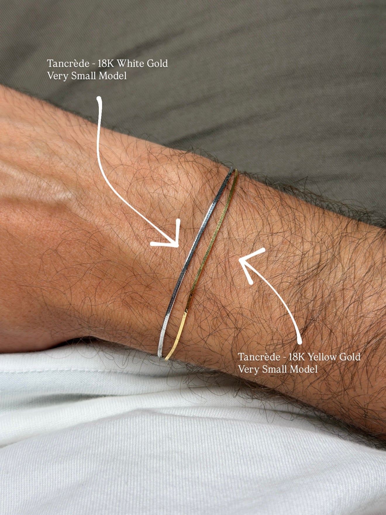 Bracelet en or blanc 18k - Tancrède - Très Petit Modèle