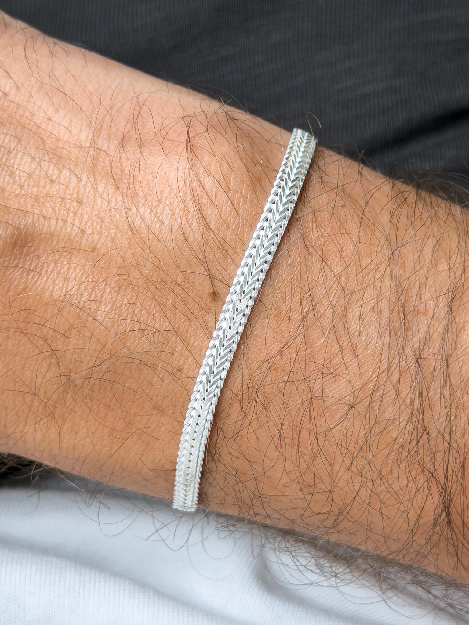 Bracelet en argent 925 - Ambroise - Moyen Modèle