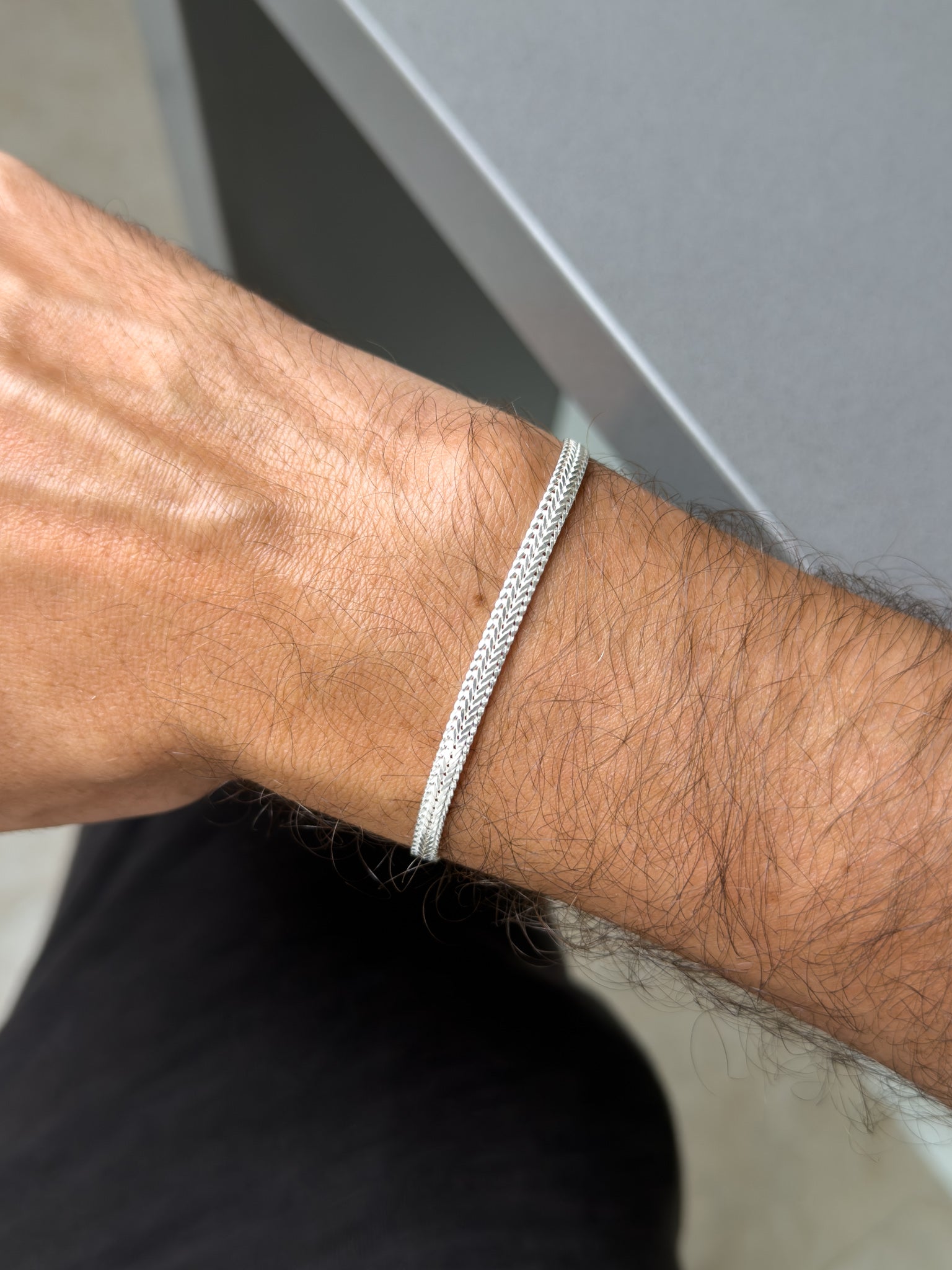 Bracelet en argent 925 - Ambroise - Moyen Modèle