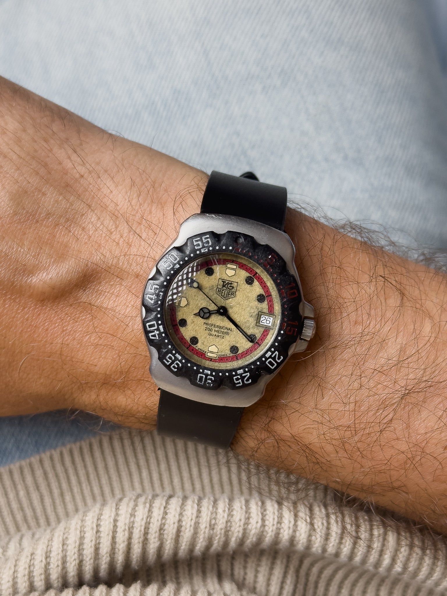 Tag Heuer - Professional 200m Noir Crème - 1990s