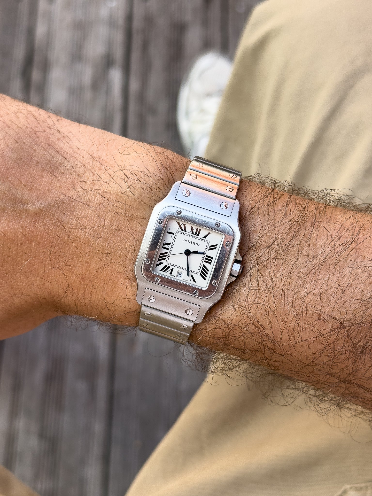 Cartier - Santos Curved 1564 Steel 29mm - 2000s 