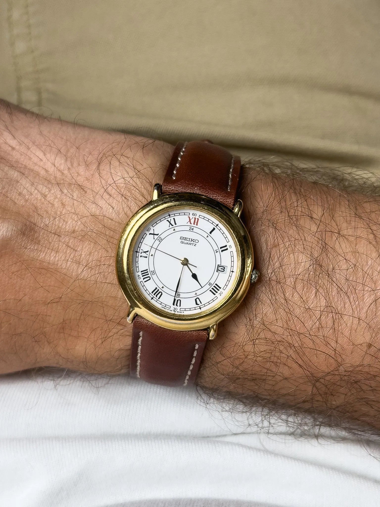 Seiko - Chapado en oro Romain 24h - 1989 