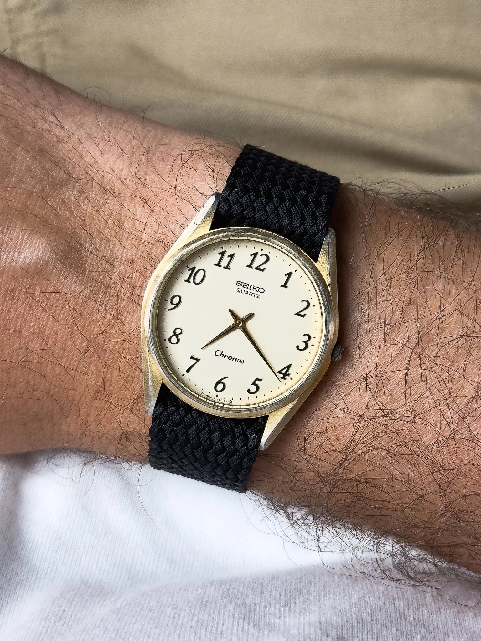 Seiko - Chronos Or Patine Chiffres Arabes - 1997