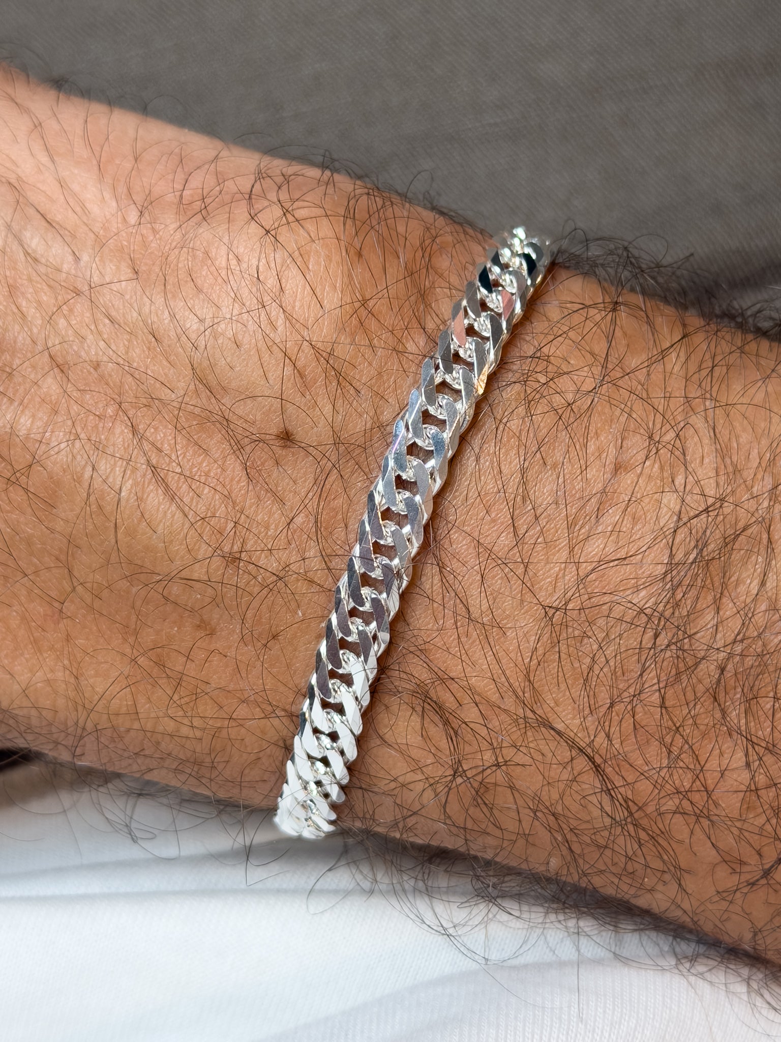 Bracelet en argent 925 - Clovis - Grand Modèle