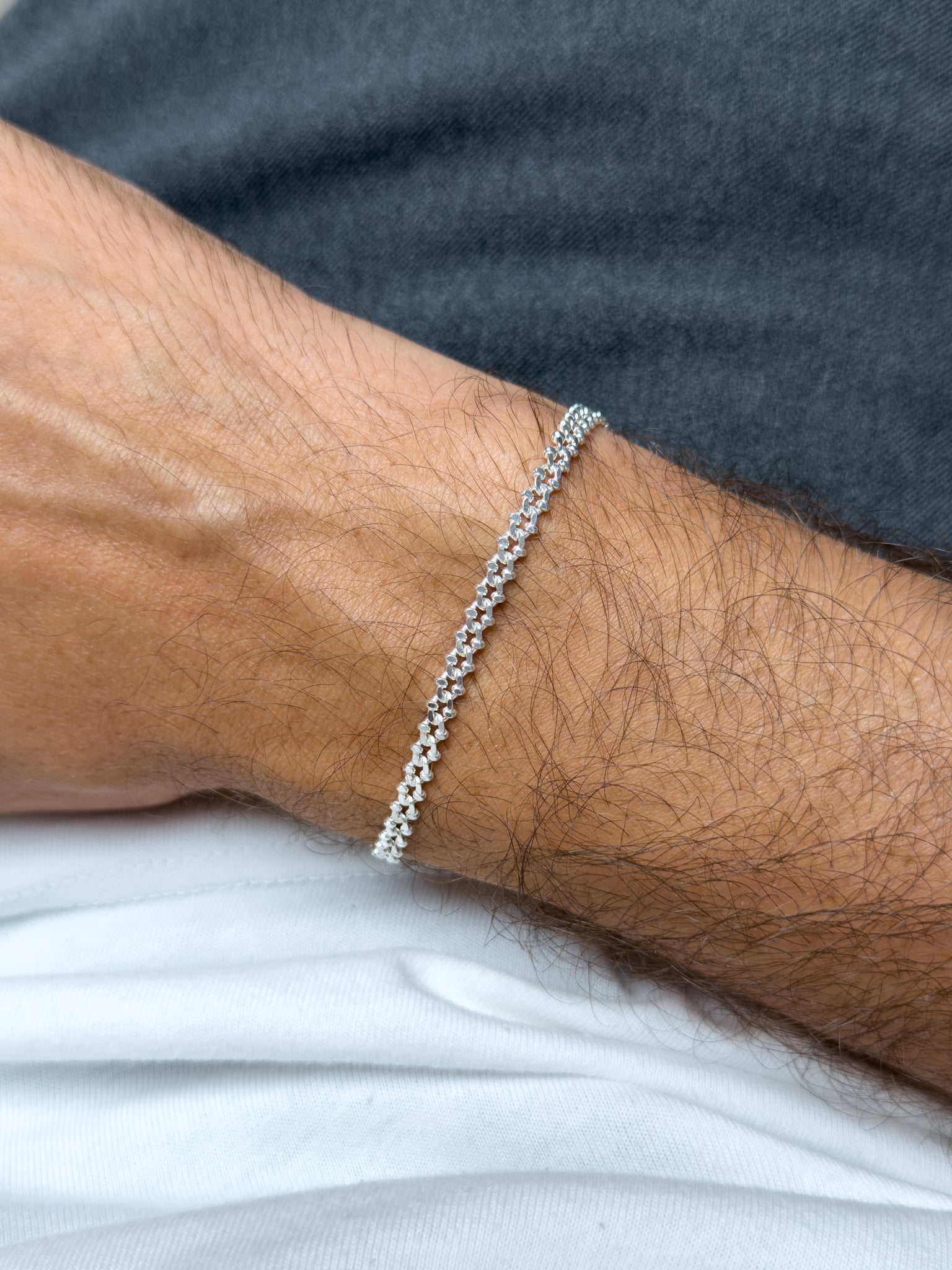 Bracelet en argent 925 - Alban - Moyen Modèle