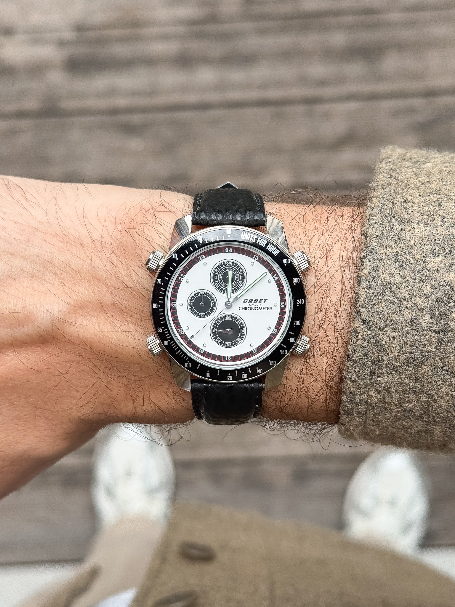 Cadet - Chronographe Panda multifonctions - NOS - 1980s
