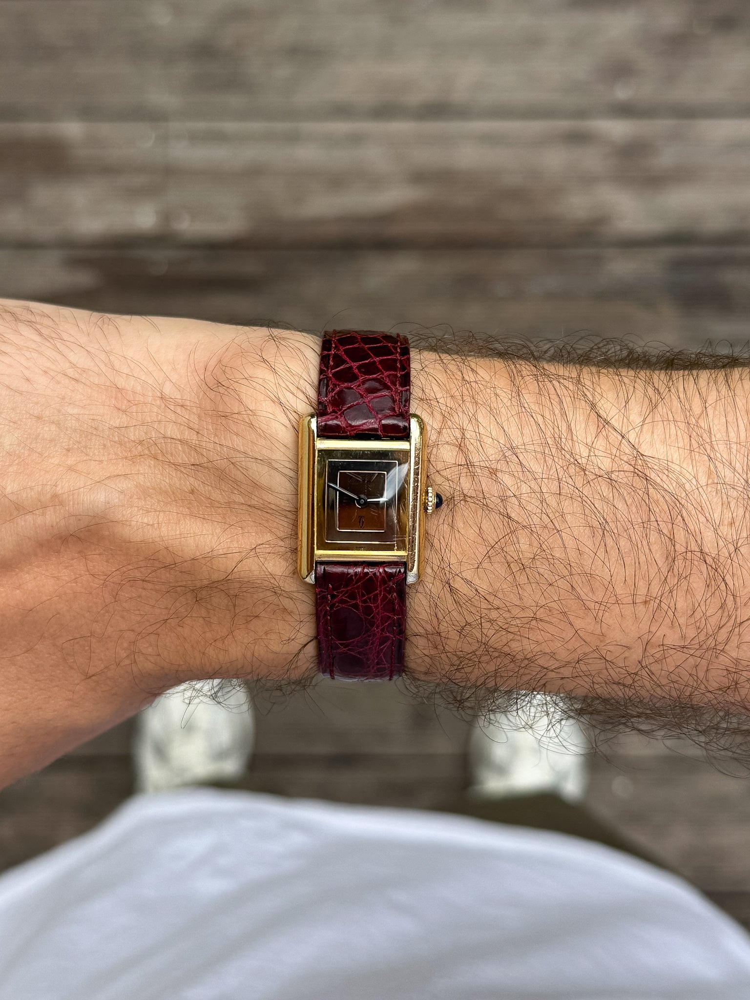 Cartier - Tank Must Cadran Trinity Petit modèle quartz - 1980s
