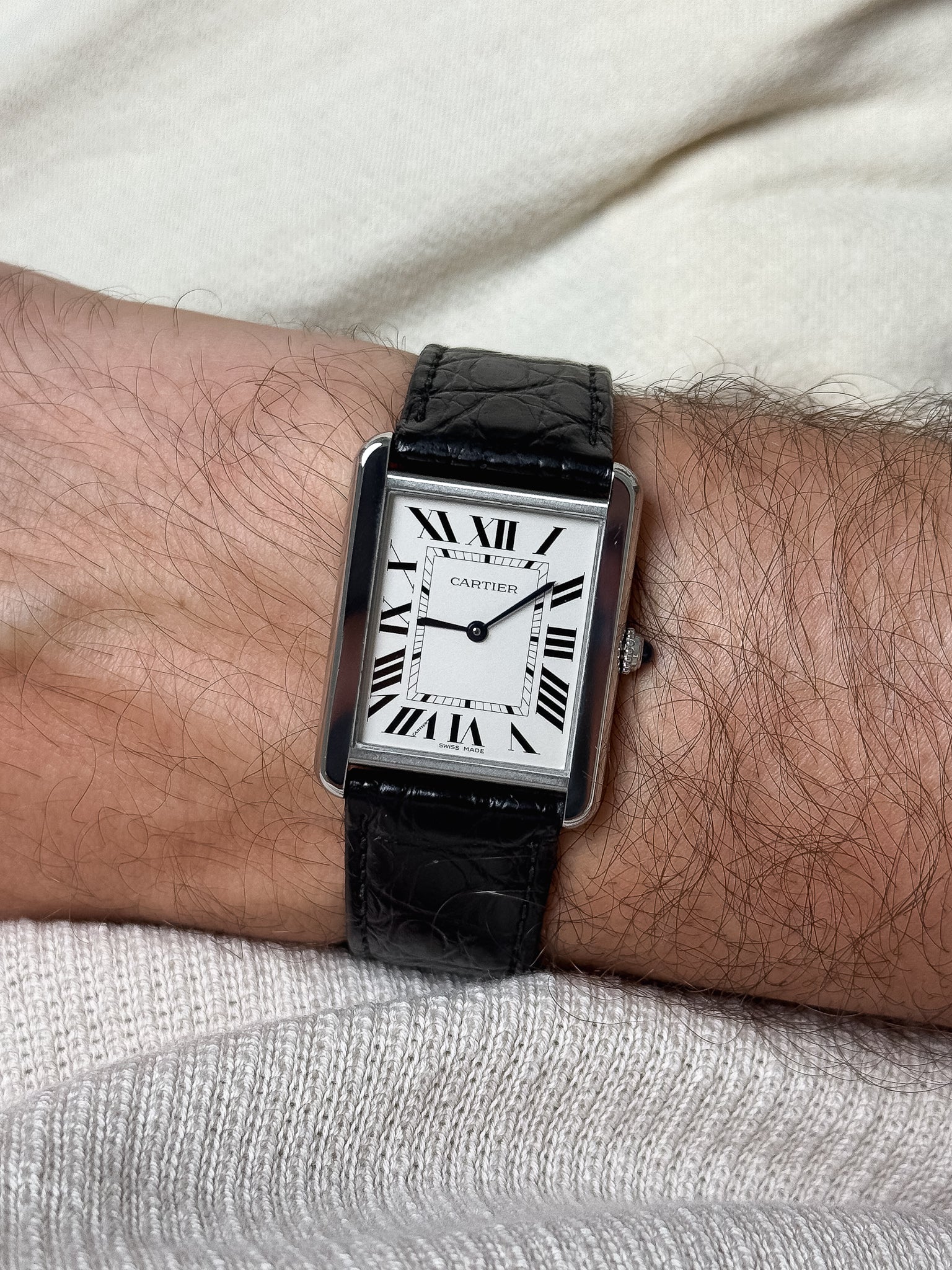Cartier - 3169 Tank Solo Large Steel Quartz - 2010s 