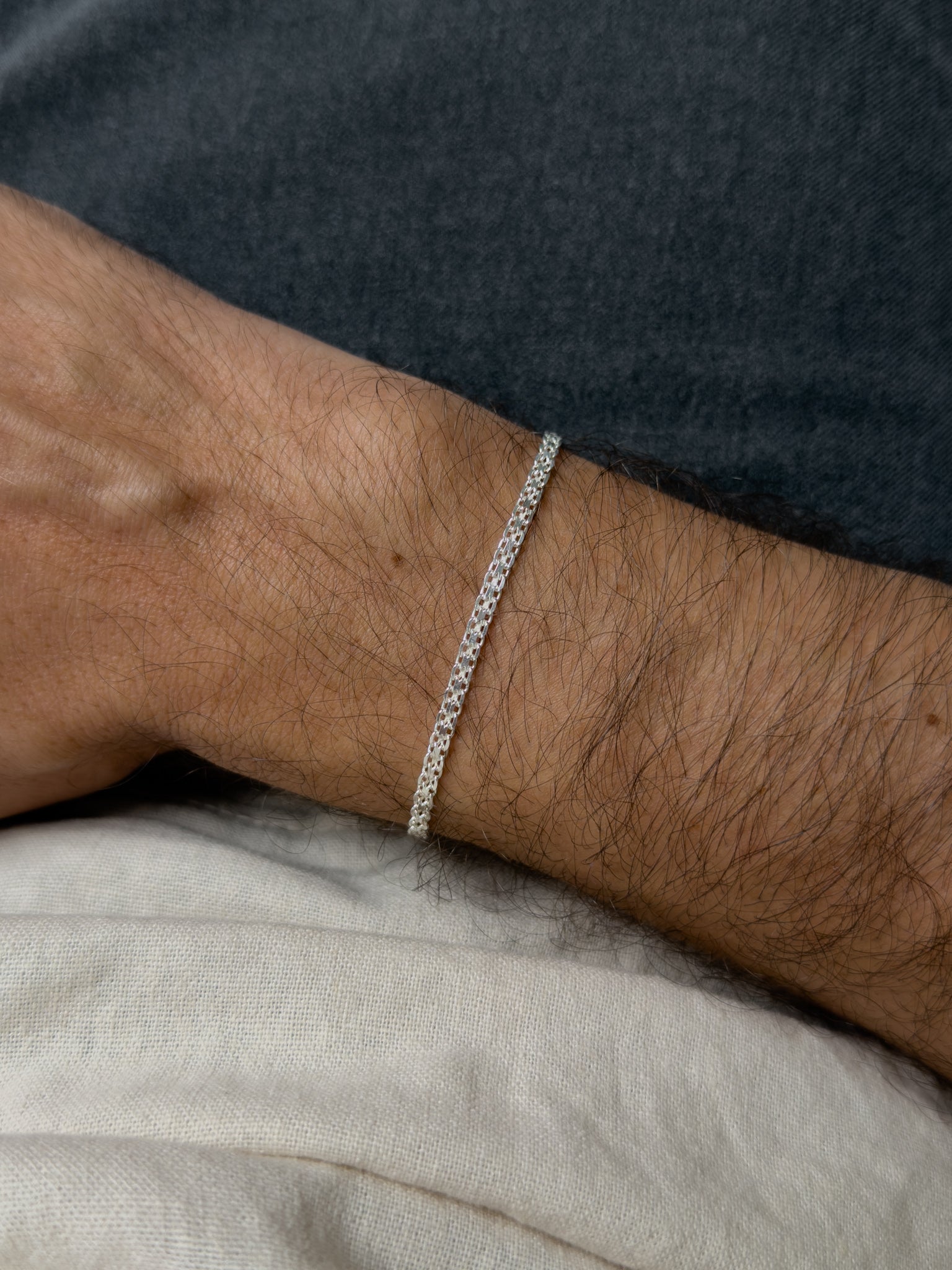 Браслет из серебра 925 - Бартелеми - Средняя модель 