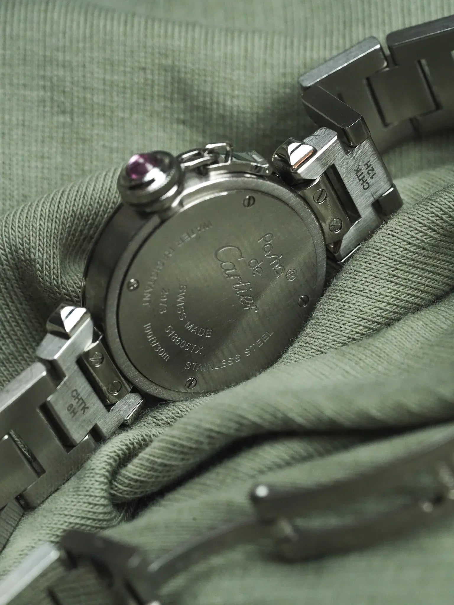 Cartier - ميني Pasha روز 2973 27mm فولاذ - 2000s 