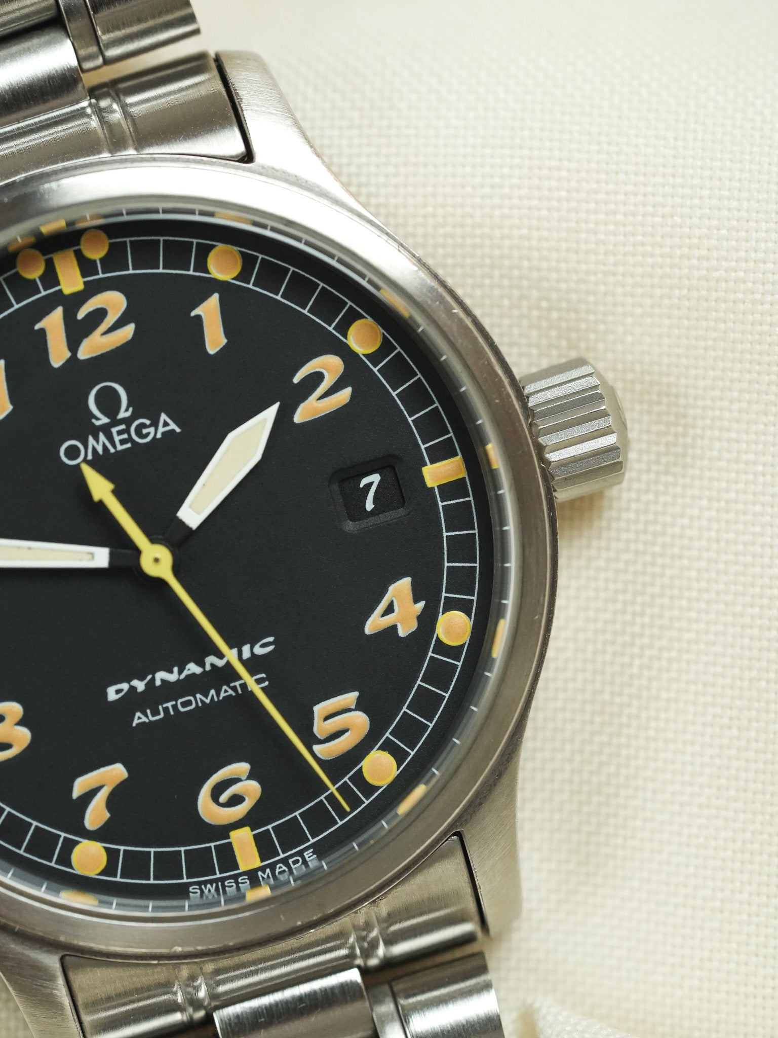 Omega - Dynamic III 166.0310 Schwarzes Zifferblatt Index Orange Patina - 2000er 