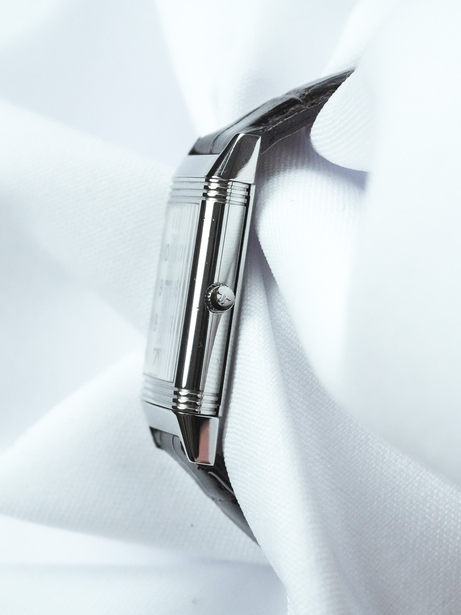 ساعة Jaeger-LeCoultre Reservo 250.8.86 فينتاج - يدويّة الترقية الإضافية، من الفولاذ والفضة (1990s) 