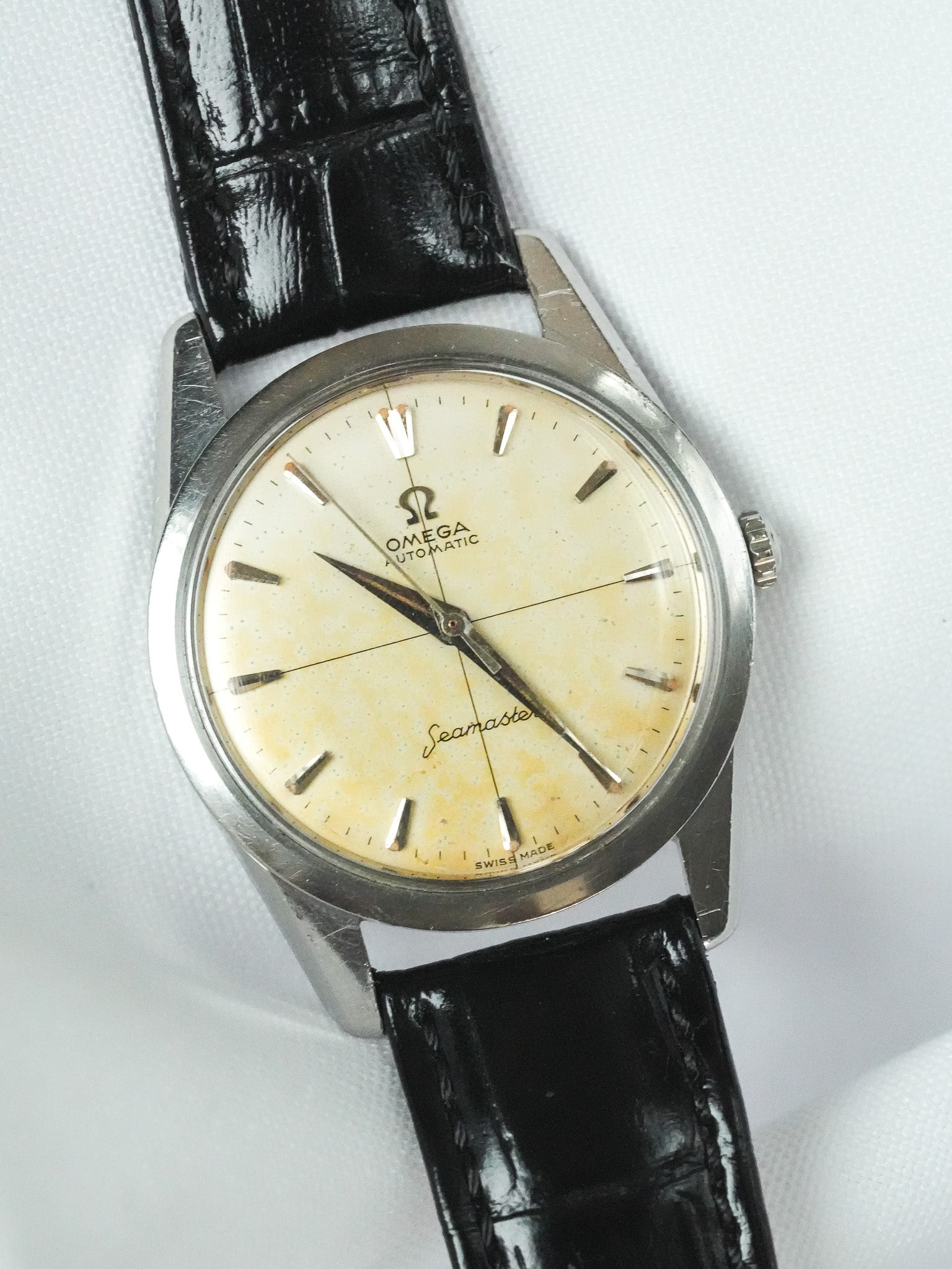 Omega Watch Seamaster 复古 - 不锈钢 发旧表盘 14700-1-SC (1961) 