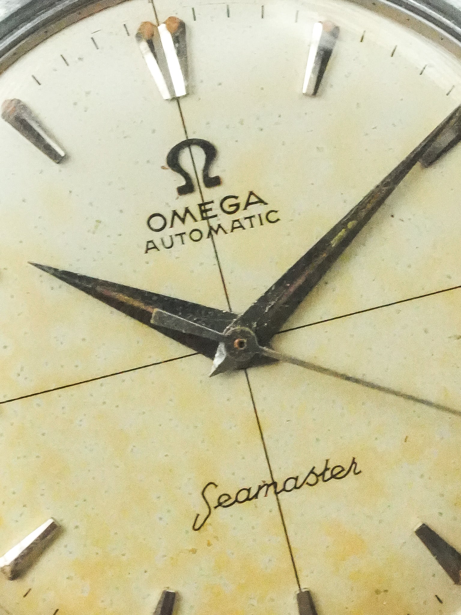 Omega Watch Seamaster 复古 - 不锈钢 发旧表盘 14700-1-SC (1961) 