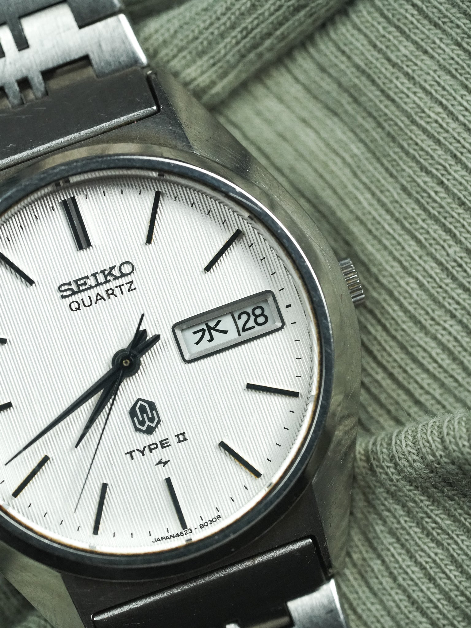 Seiko - نوع II Daydate كانجي فولاذي مزخرف سوار فولاذي خاص - 1987 