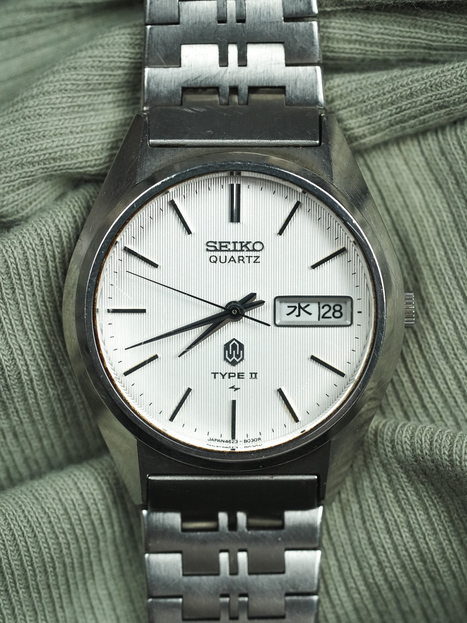 Seiko - Type II Daydate kanji Acier tapissé bracelet acier spéciale  - 1987