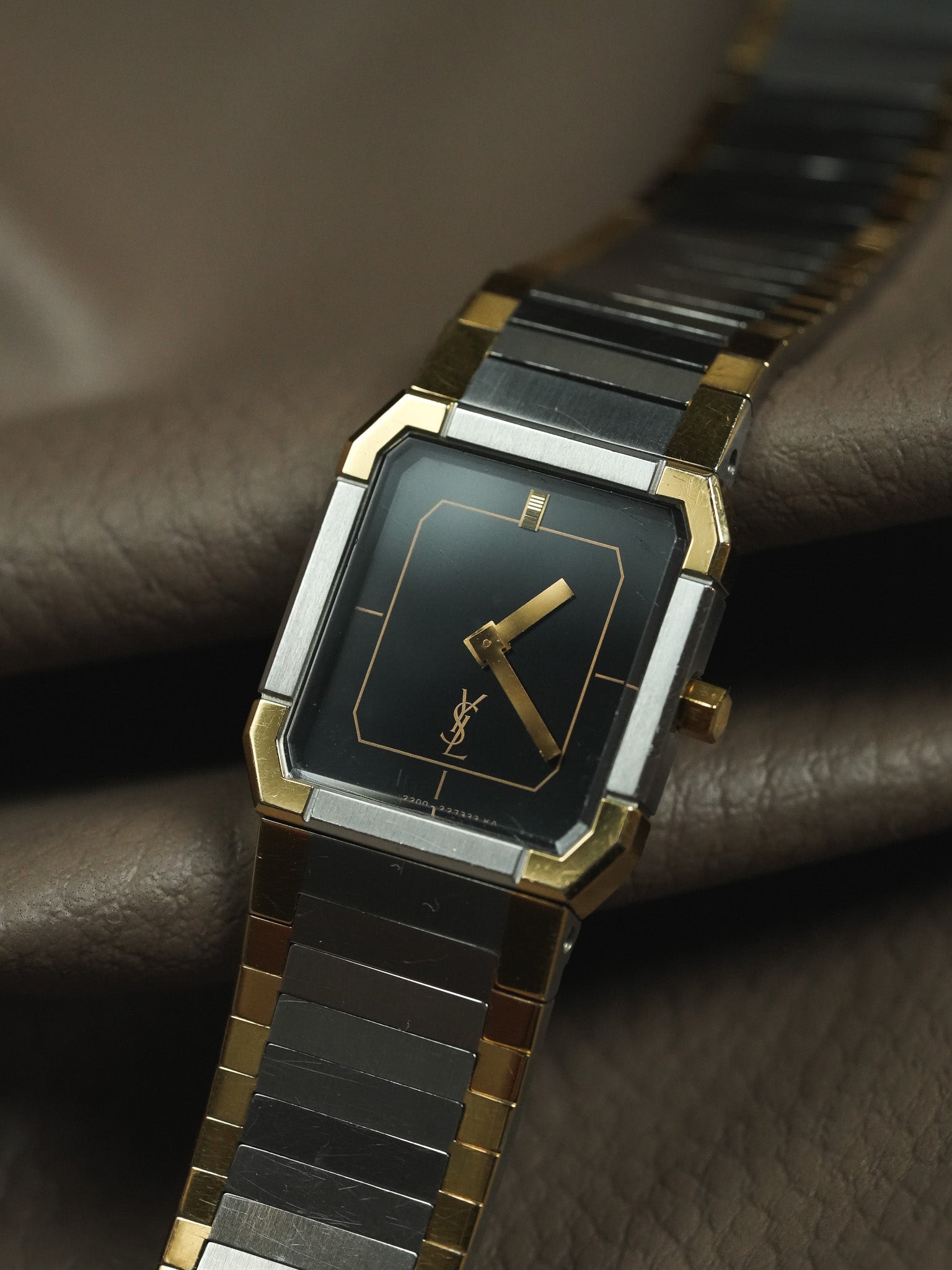 Yves Saint Laurent - YSL Vintage vergoldeter Stahl - 1980s 