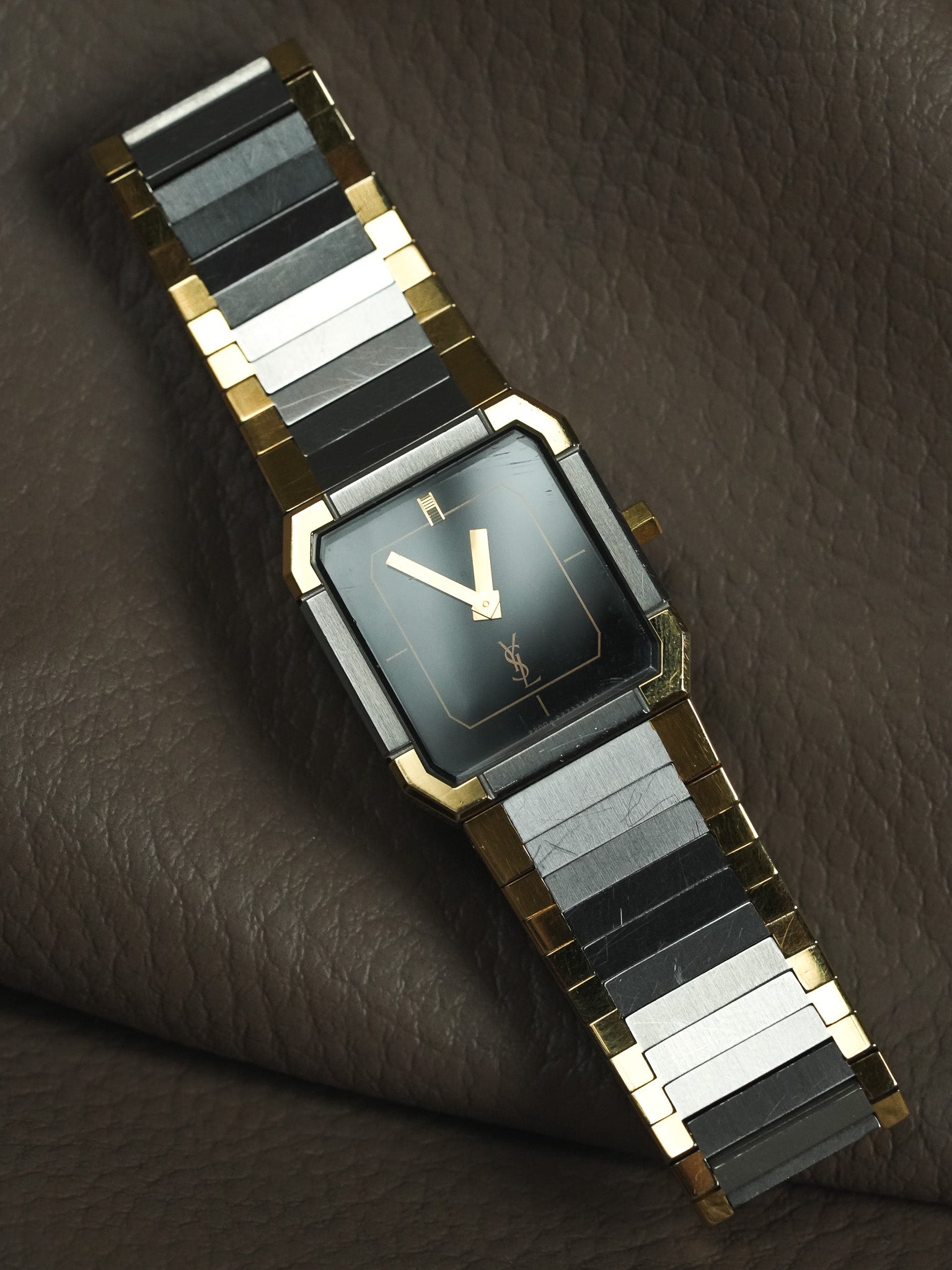 Yves Saint Laurent - YSL Vintage vergoldeter Stahl - 1980s 