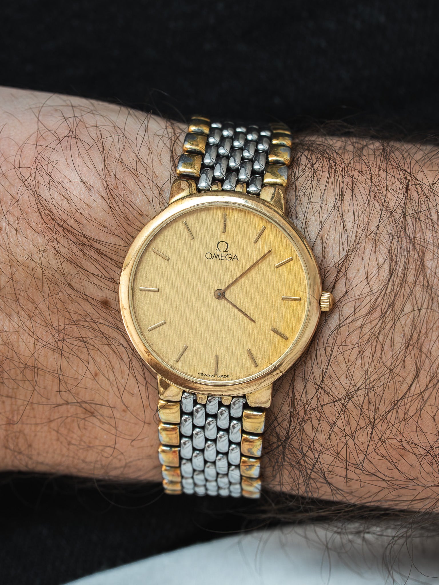 Montre Omega De Ville 395.0875.2 Vintage - Acier Plaqué Or Extra Plate (1989) - Atelier Victor