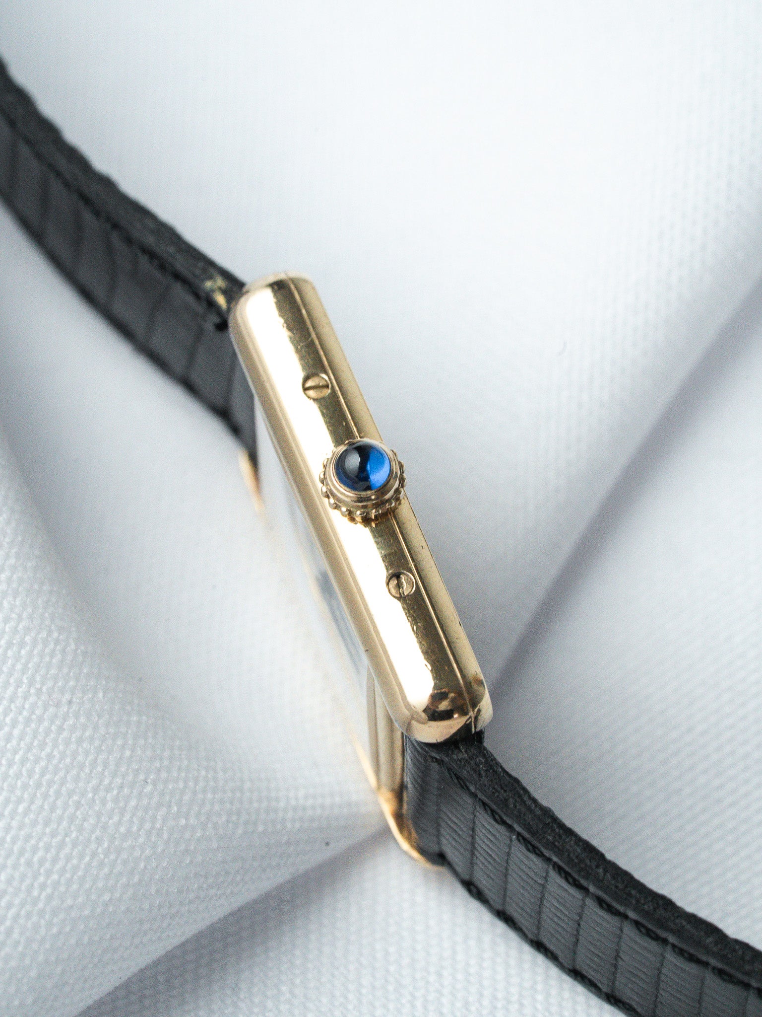 Montre Cartier Must de Cartier Tank SM - Vermeil Cadran Blanc Gris (Vintage 1990) - Atelier Victor
