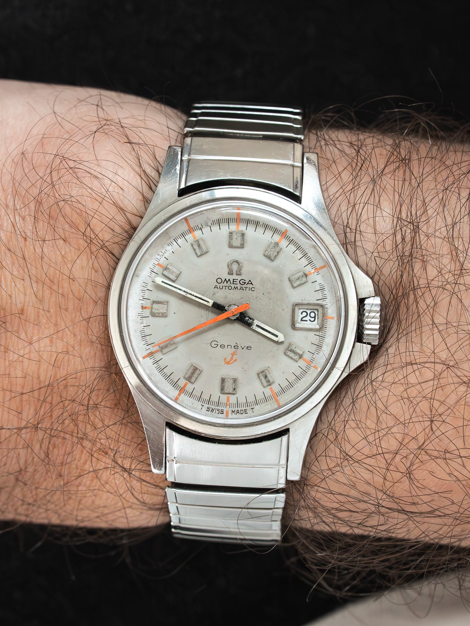 Montre Omega Genève Admiralty 166.038 Vintage - 35mm Acier (1968) - Atelier Victor