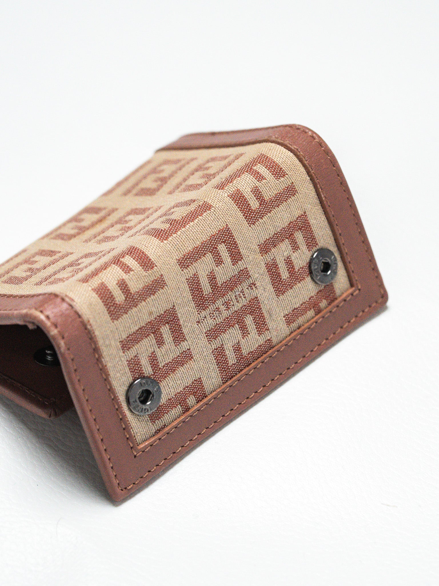 Porte-Clés Fendi Vintage — Toile Zucca Monogram FF & Cuir