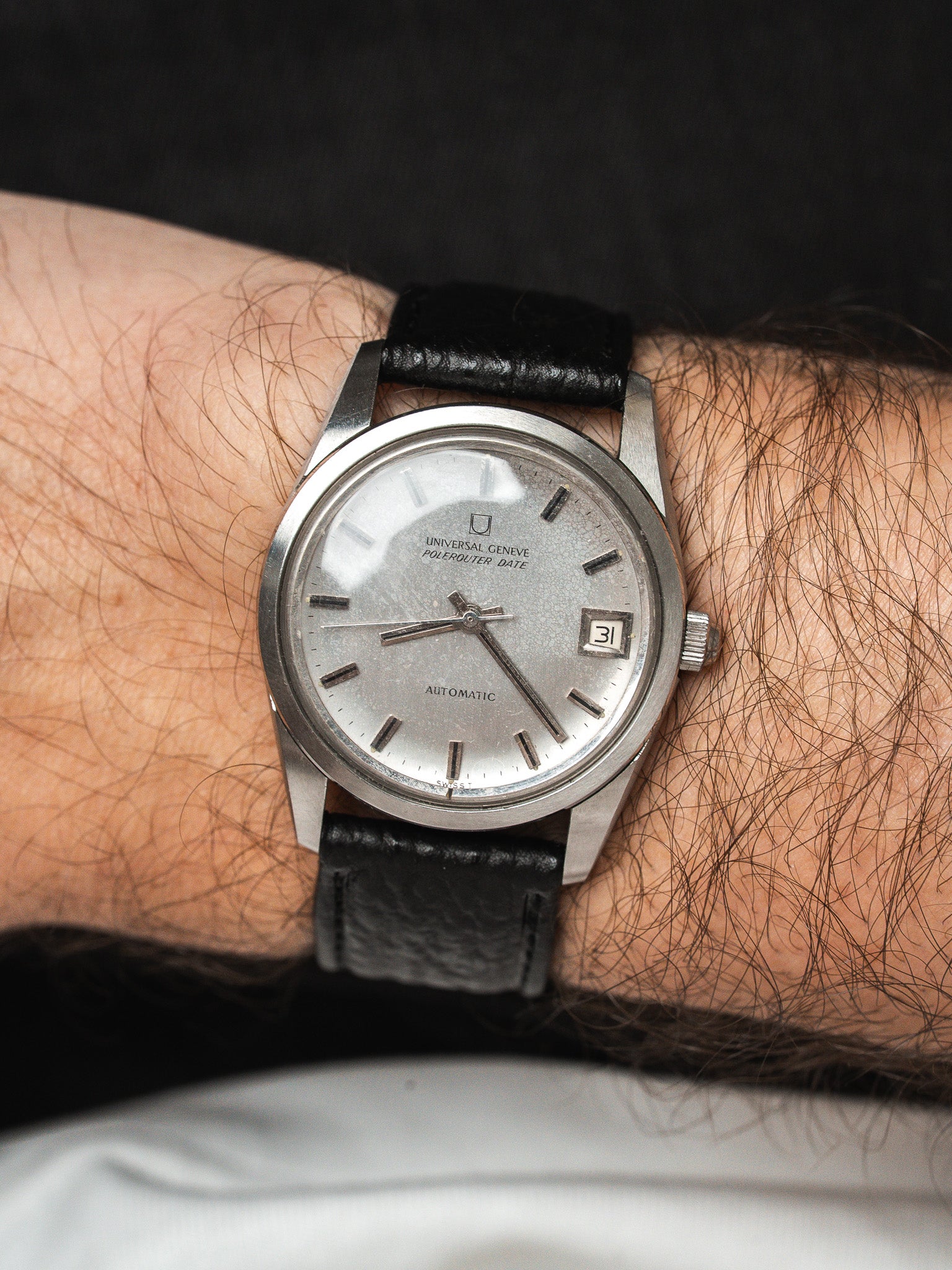 Orologio Universal Genève Polerouter Data (1964) – Design Gérald Genta & Micro-Rotore 