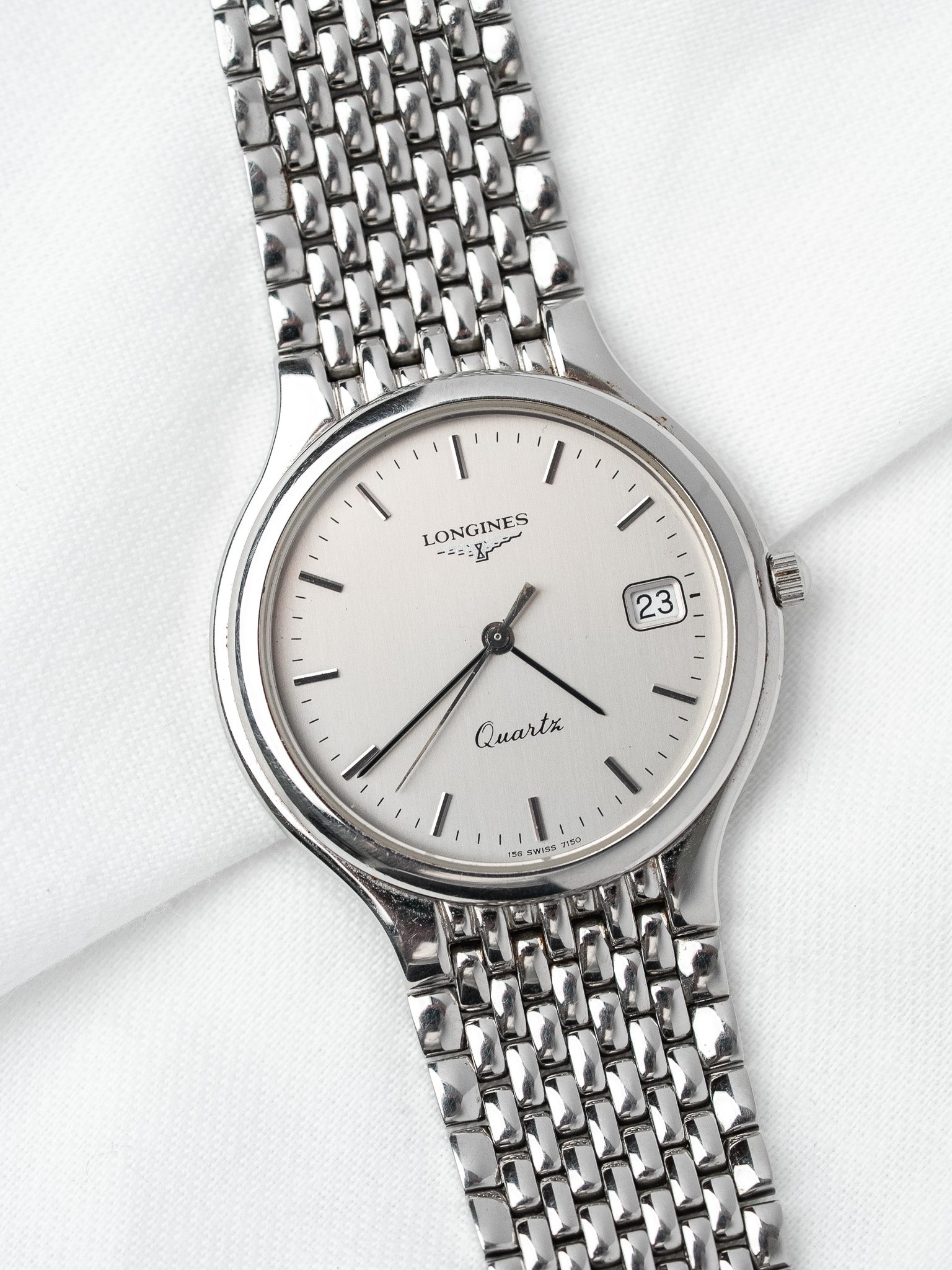 Montre Longines Flagship Quartz — Cadran Argenté (1990s)