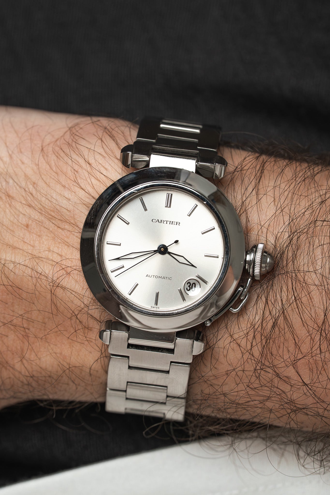 Cartier Pasha C 35mm Acier — Automatique Date (2000s)
