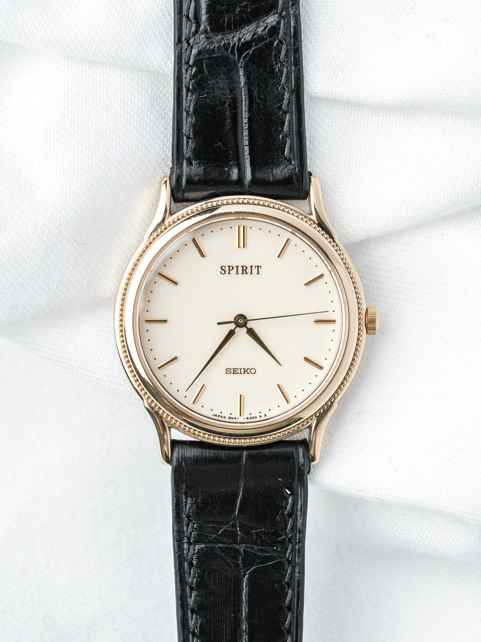 Orologio Seiko Spirit Oro — Quadrante crema neo-vintage (2004) 
