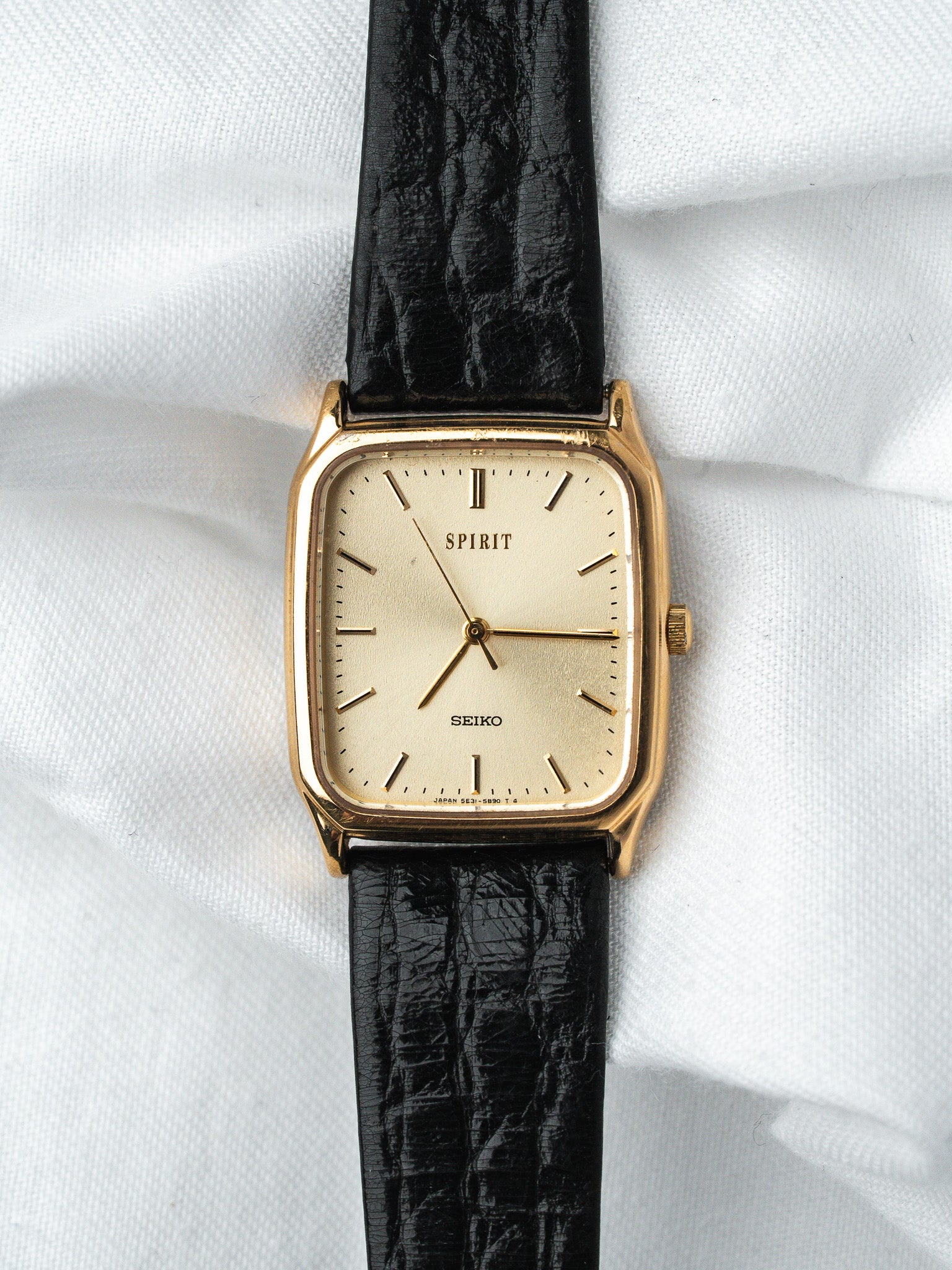 Orologio Seiko Spirit Tank 5E31-5B50 — Quadrante champagne (1995) 