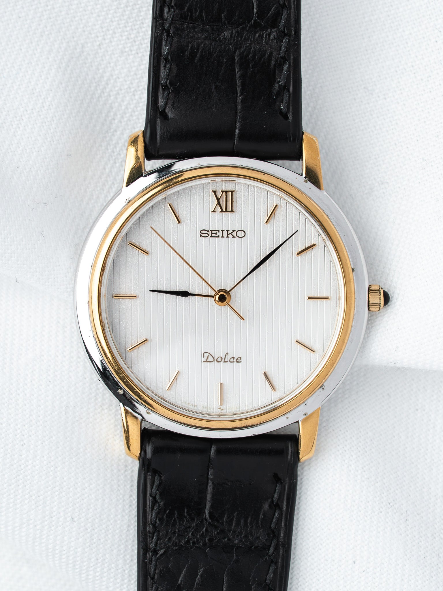 Reloj Seiko Dolce 5S21-6010 — Segundero deslizante (1990) 