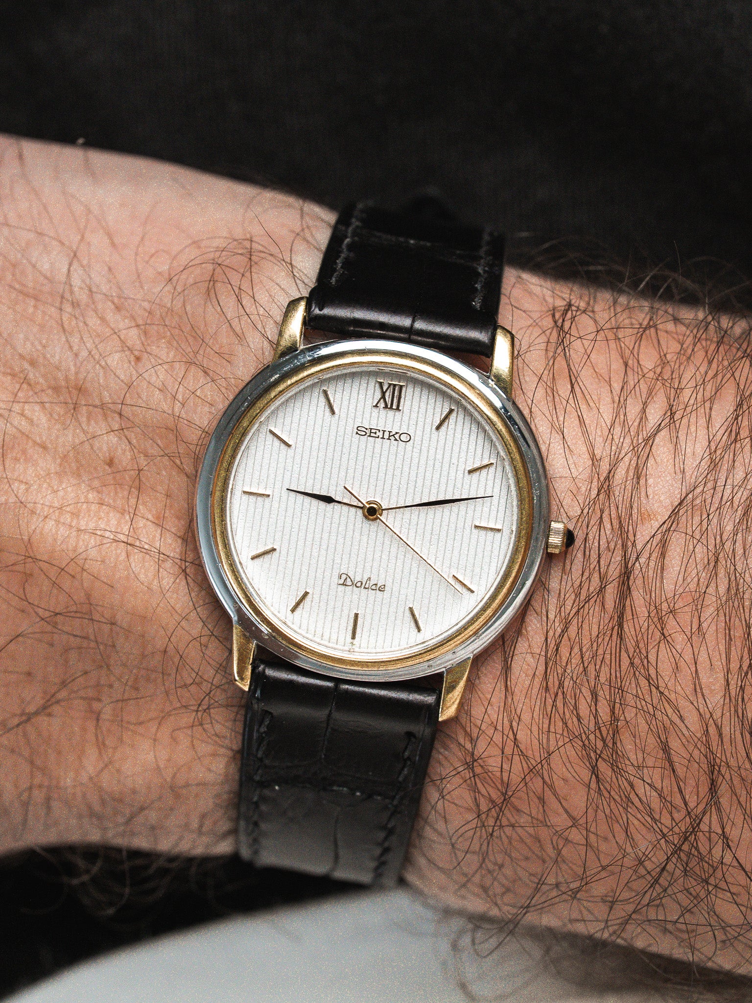 Reloj Seiko Dolce 5S21-6010 — Segundero deslizante (1990) 