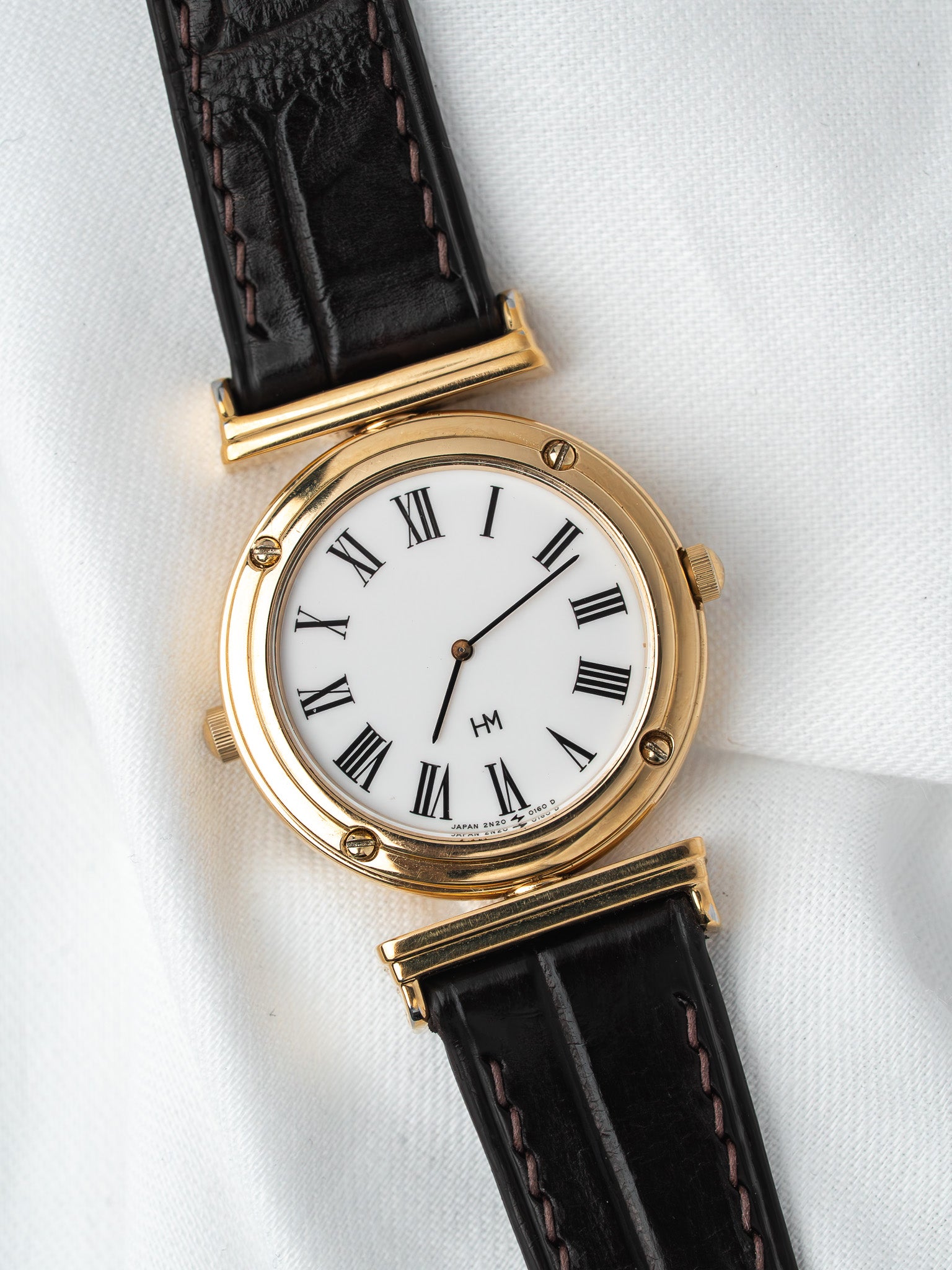 Vintage Seiko Hanae Mori 2N20-0160 Reversible — Gold (1988) 