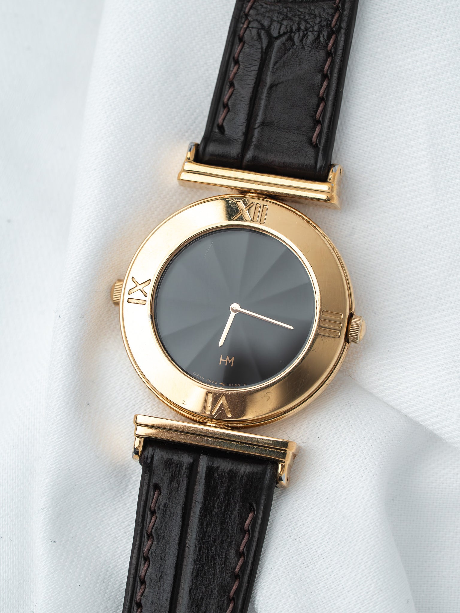 Vintage Seiko Hanae Mori 2N20-0160 Reversible — Gold (1988) 