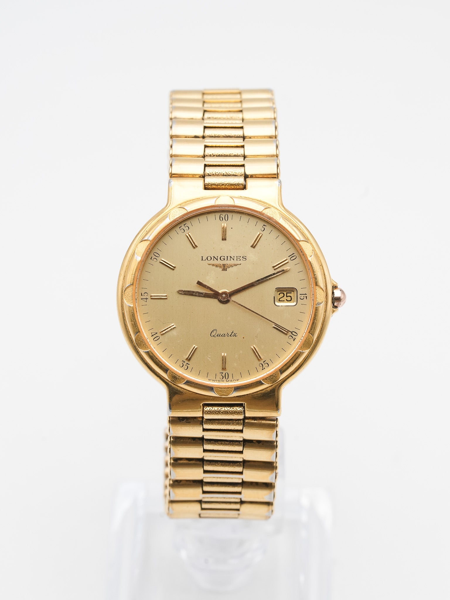 Longines - Conquest date Chapado en oro - 1990s 