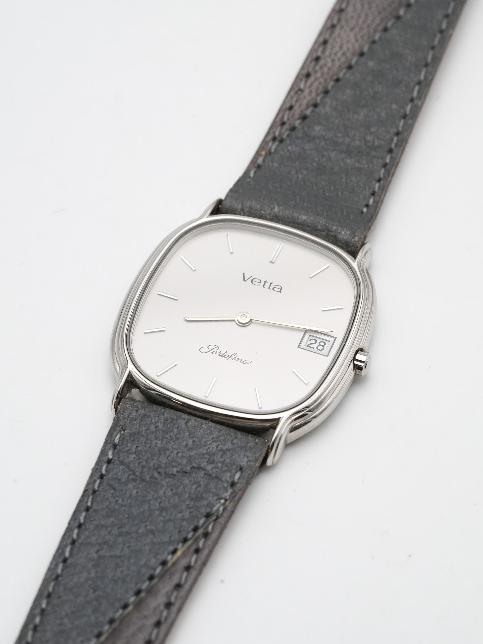 Vetta - Steel Barrel Gray Dial - NOS - 1980S 