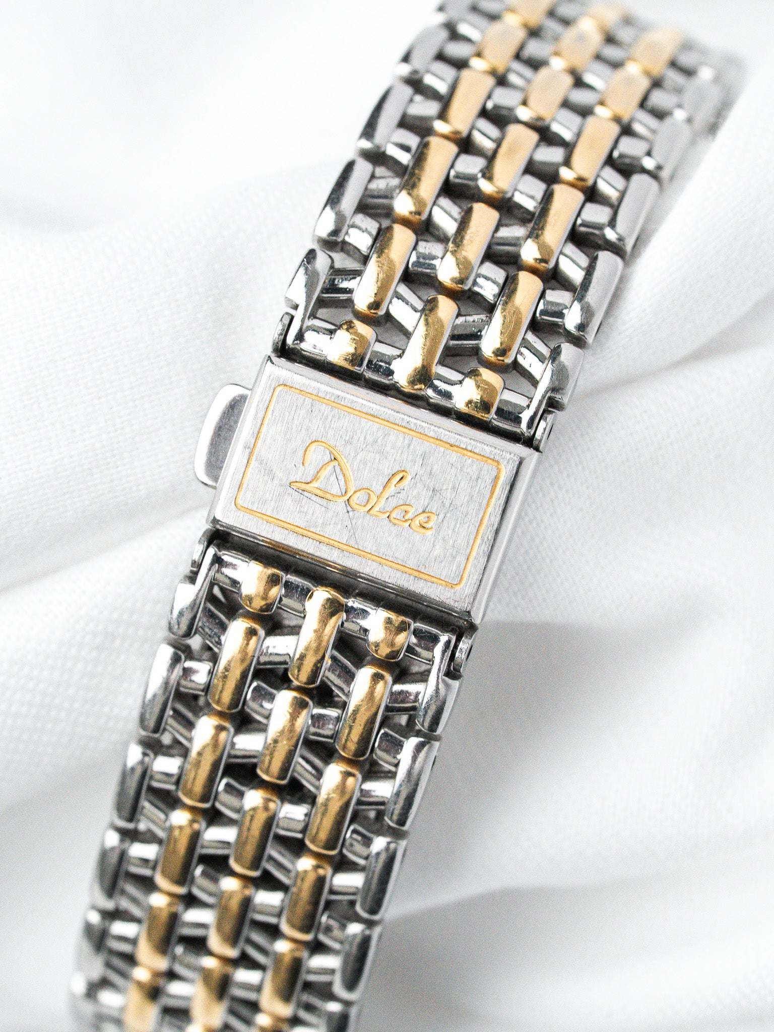 Montre Seiko Dolce 5E30-6A00 Bicolore — Cadran Quadrillé (1990)