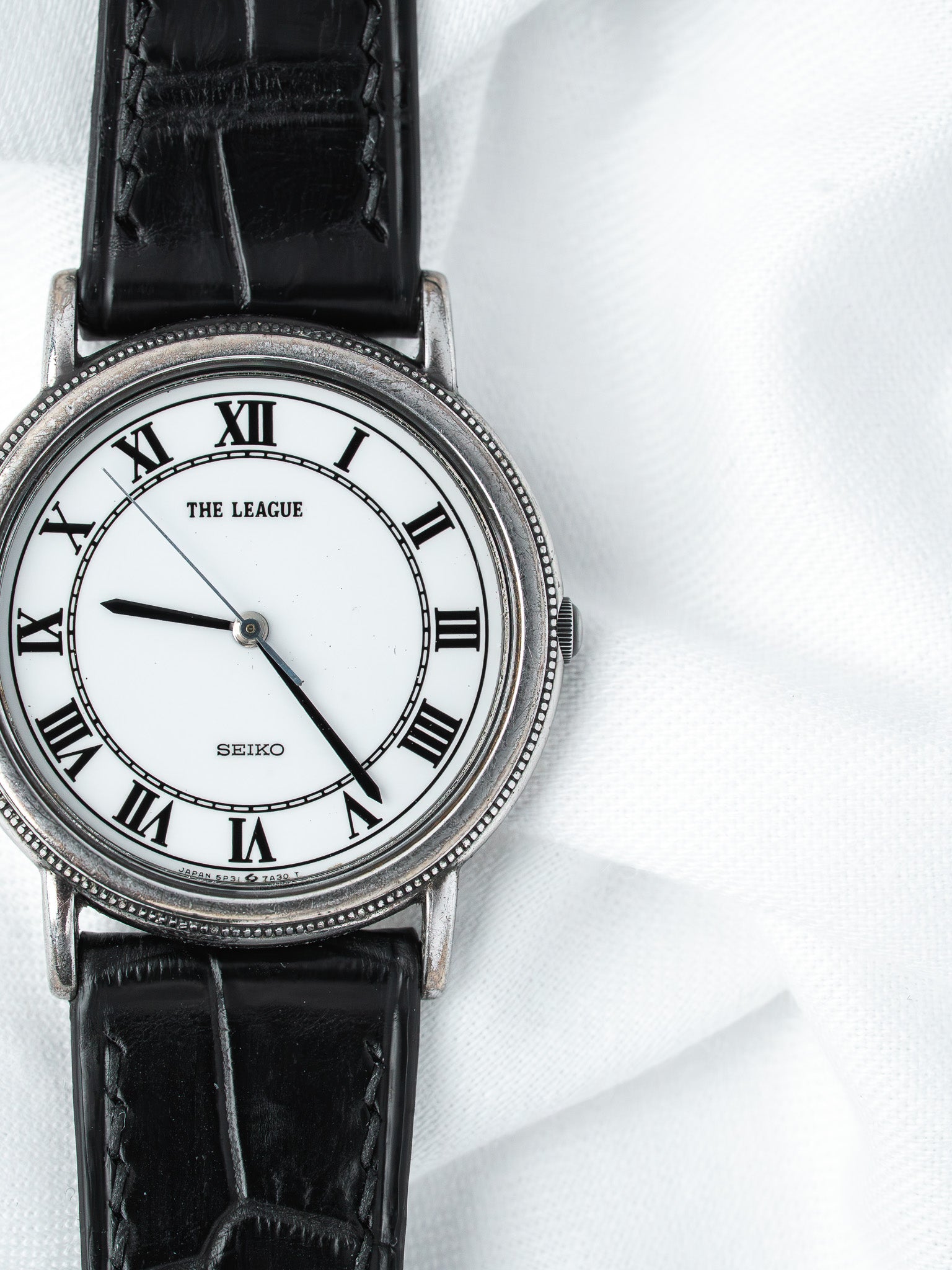ساعة Seiko The League 5P31-7A50 فولاذ — مينا روماني (1987) 