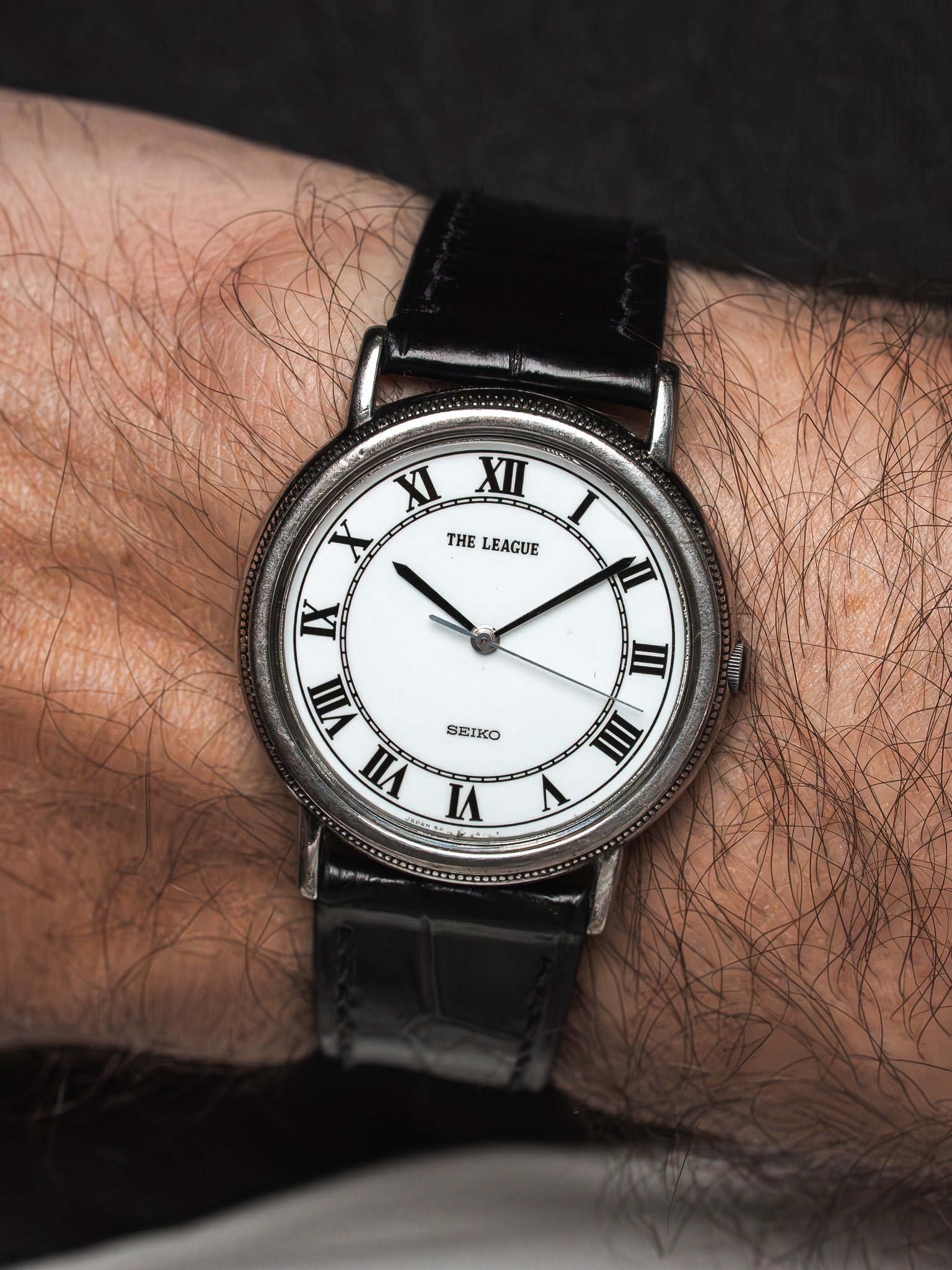 ساعة Seiko The League 5P31-7A50 فولاذ — مينا روماني (1987) 