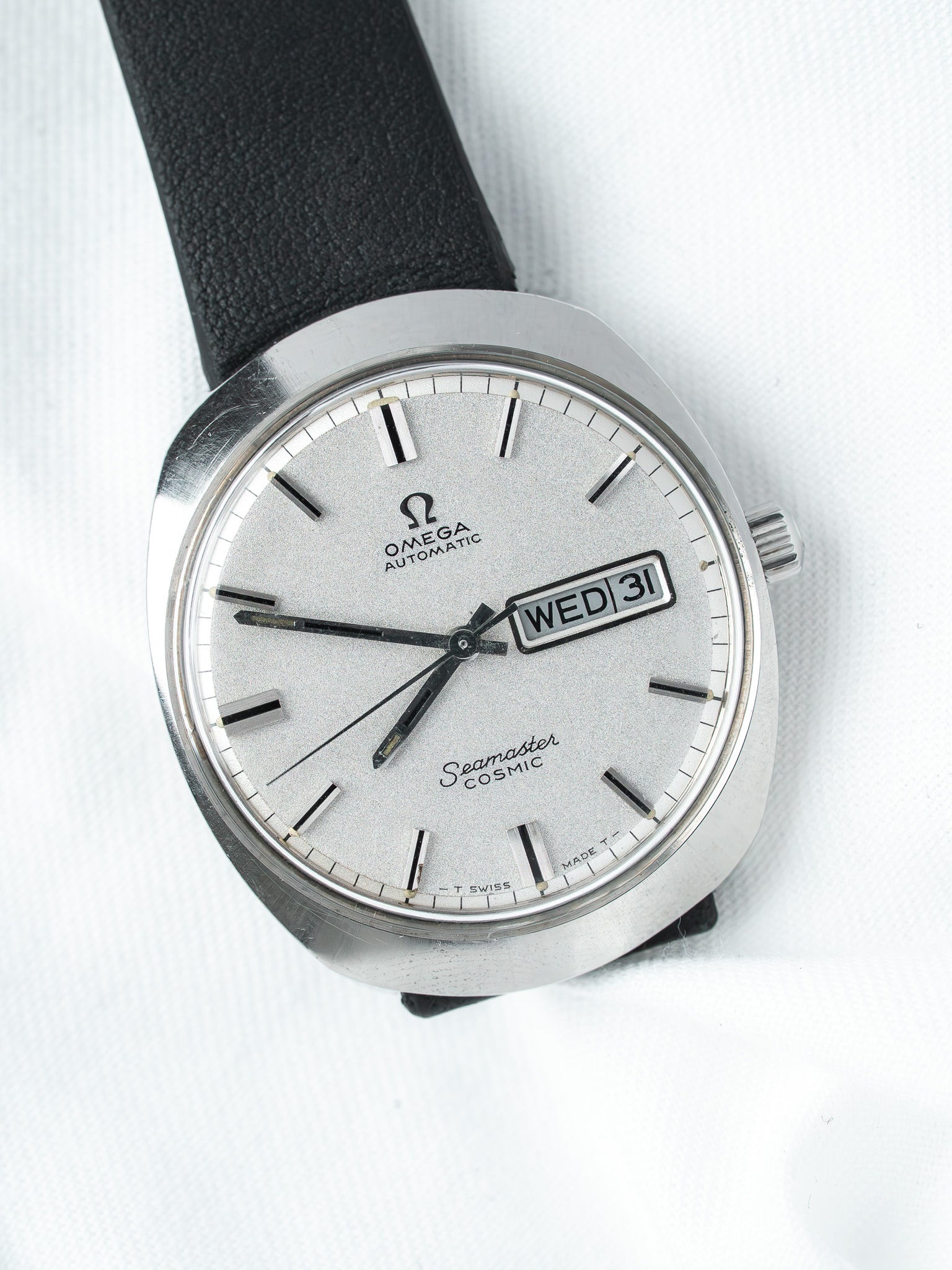 Omega Seamaster Cosmic 166.036 钢 —— C 中的 Day-Date（1969） 