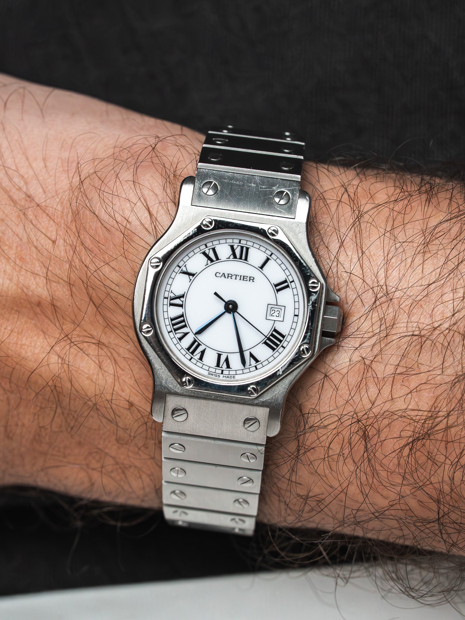 Montre Cartier Santos Octogonale 2965 Acier — Automatique (1980s)