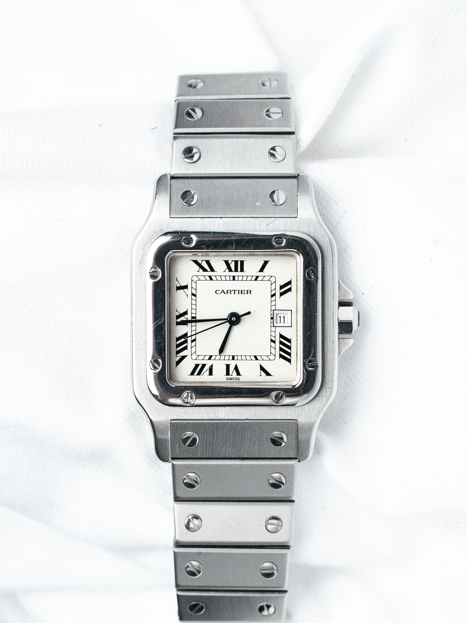 Montre Cartier Santos Carrée 2960 Acier — Automatique (1980s)