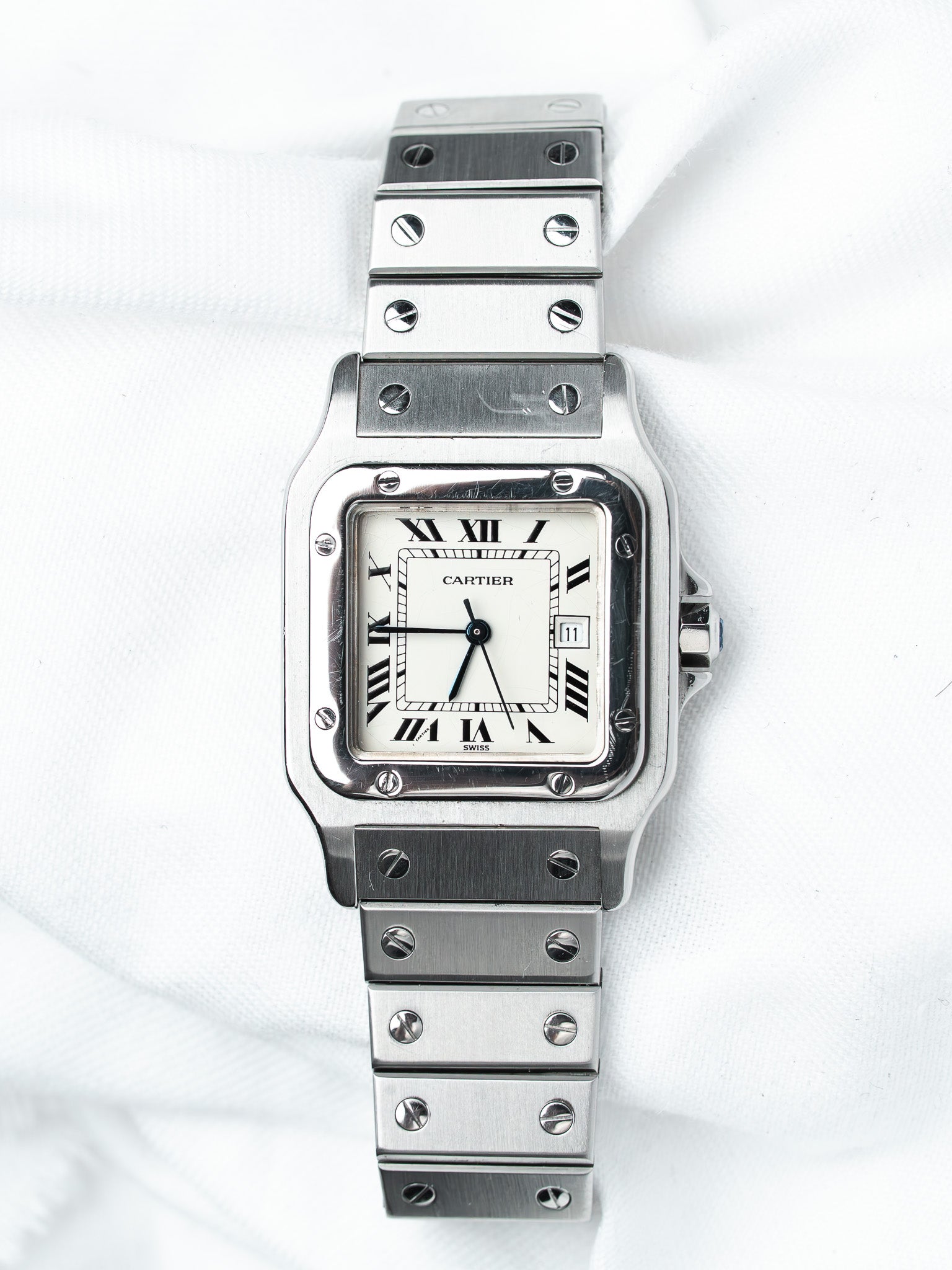 Montre Cartier Santos Carrée 2960 Acier — Automatique (1980s)