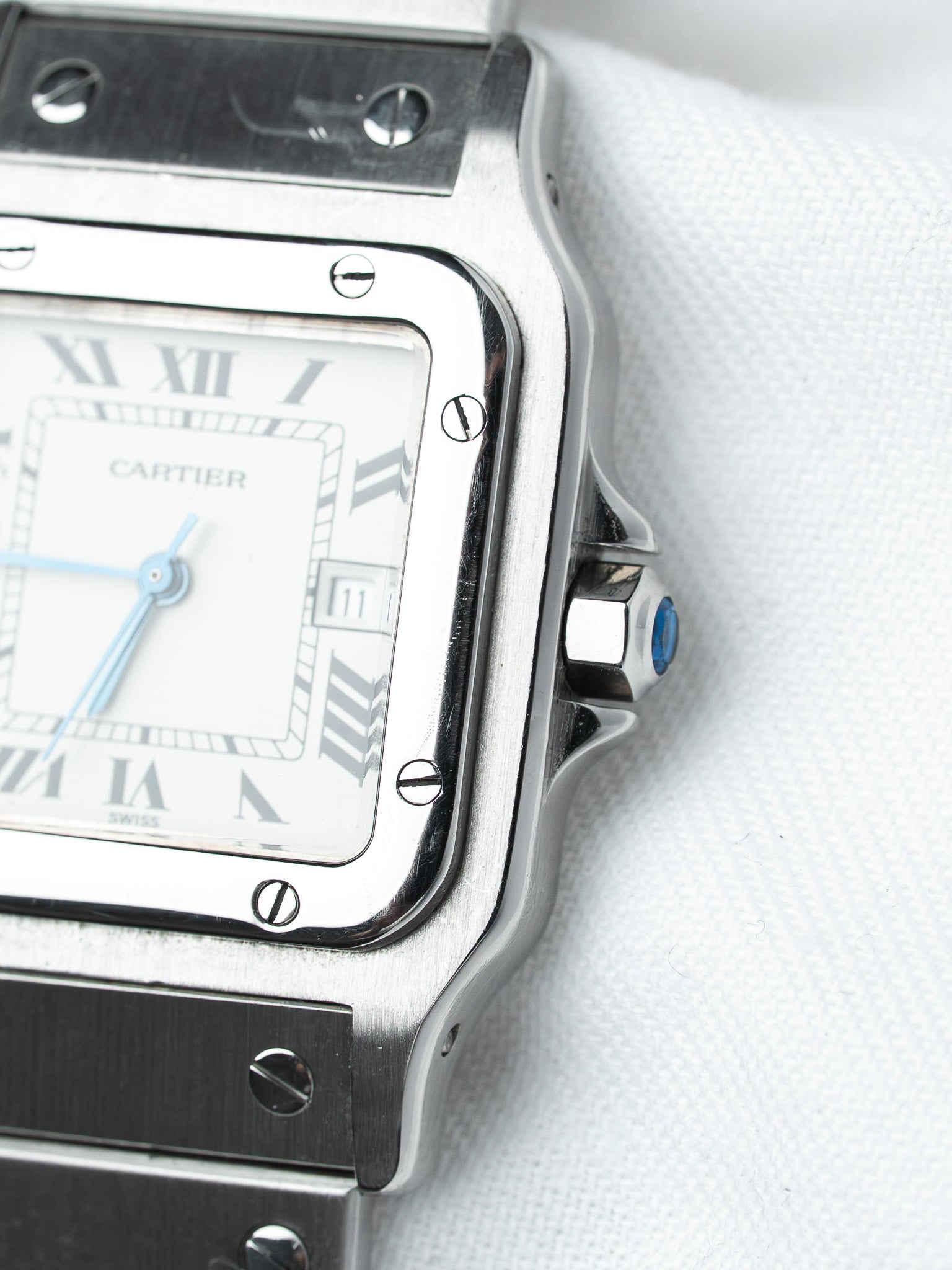 Montre Cartier Santos Carrée 2960 Acier — Automatique (1980s)
