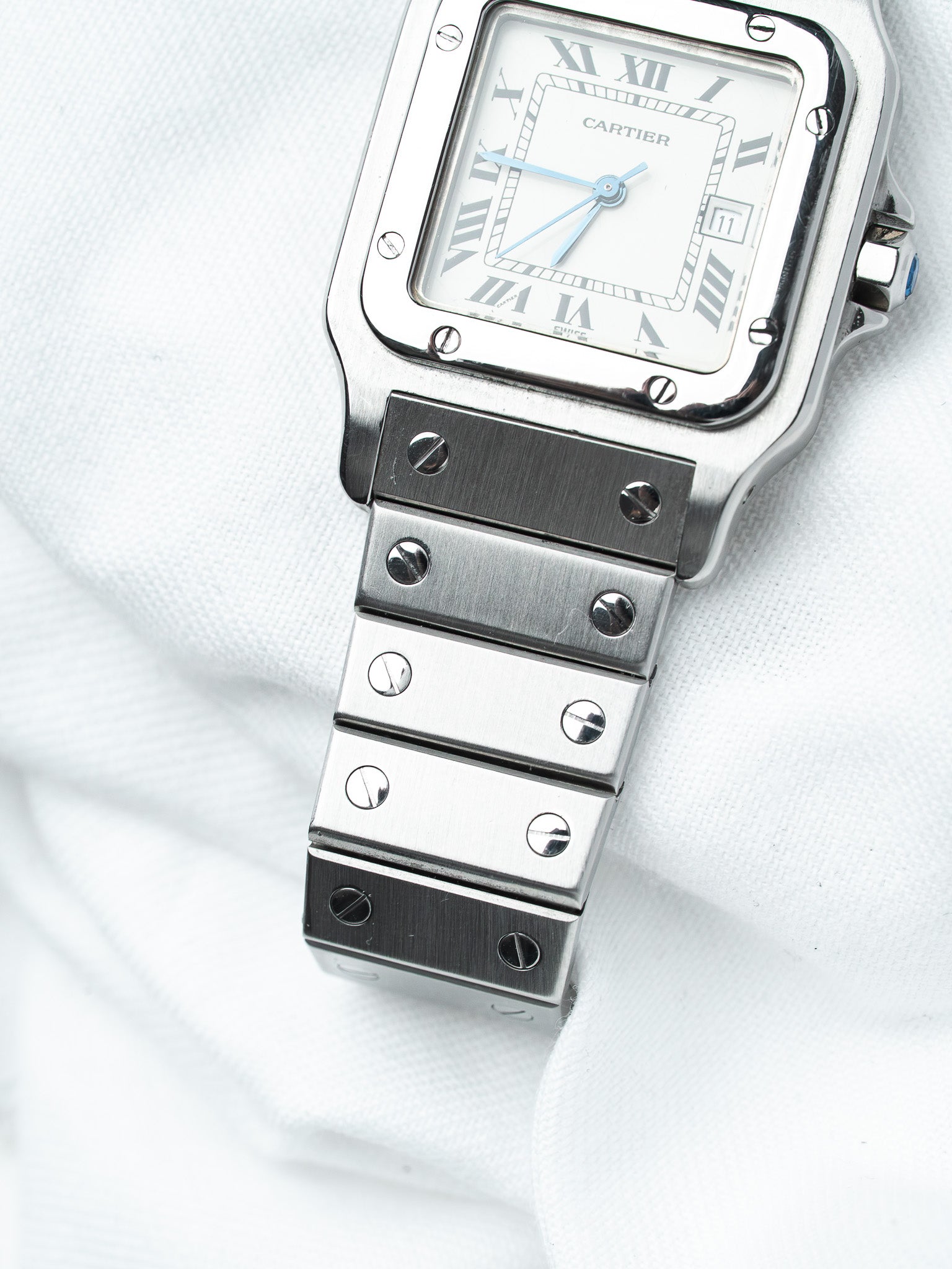Montre Cartier Santos Carrée 2960 Acier — Automatique (1980s)